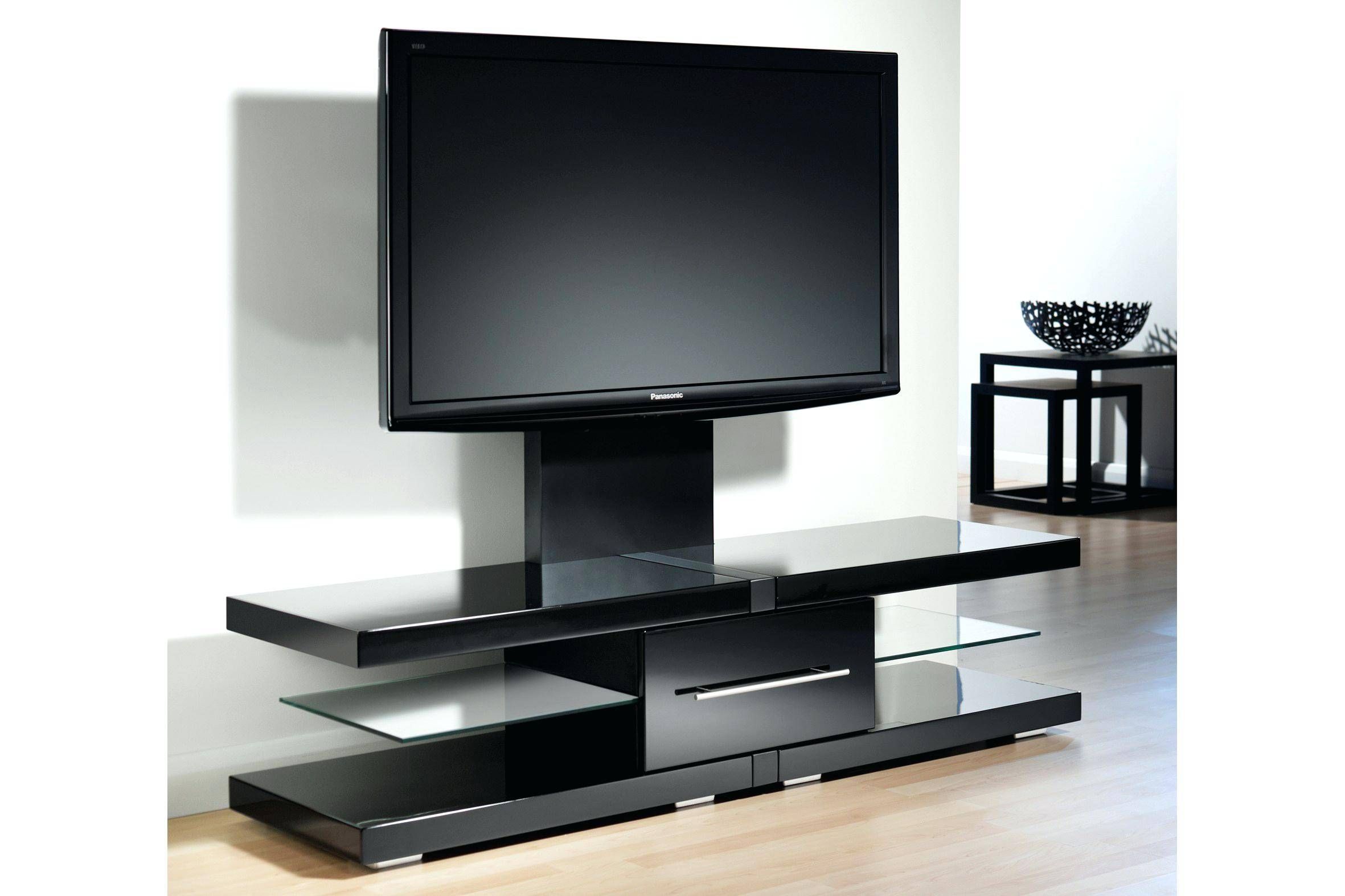 Tv Stand : Black Contemporary Tv Cabinet Charming Categories Within Modern Glass Tv Stands (Photo 1 of 15)