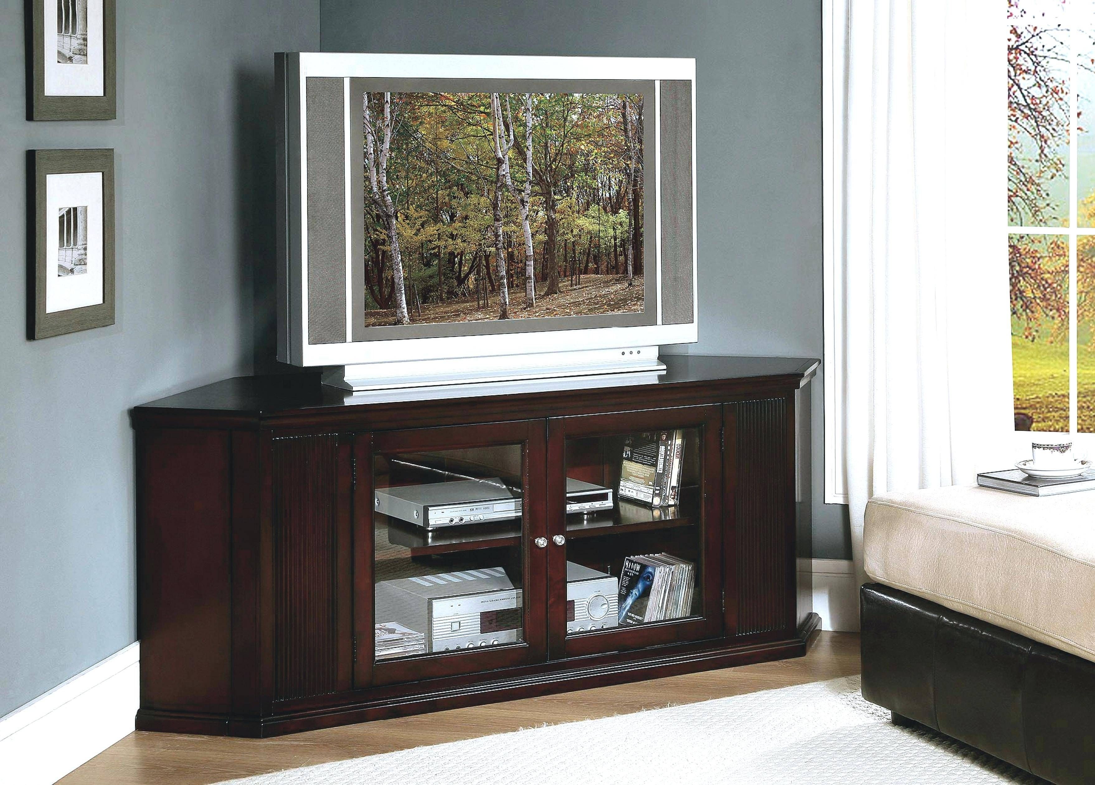 Featured Photo of 15 Inspirations Corner Tv Cabinets for Flat Screens with Doors