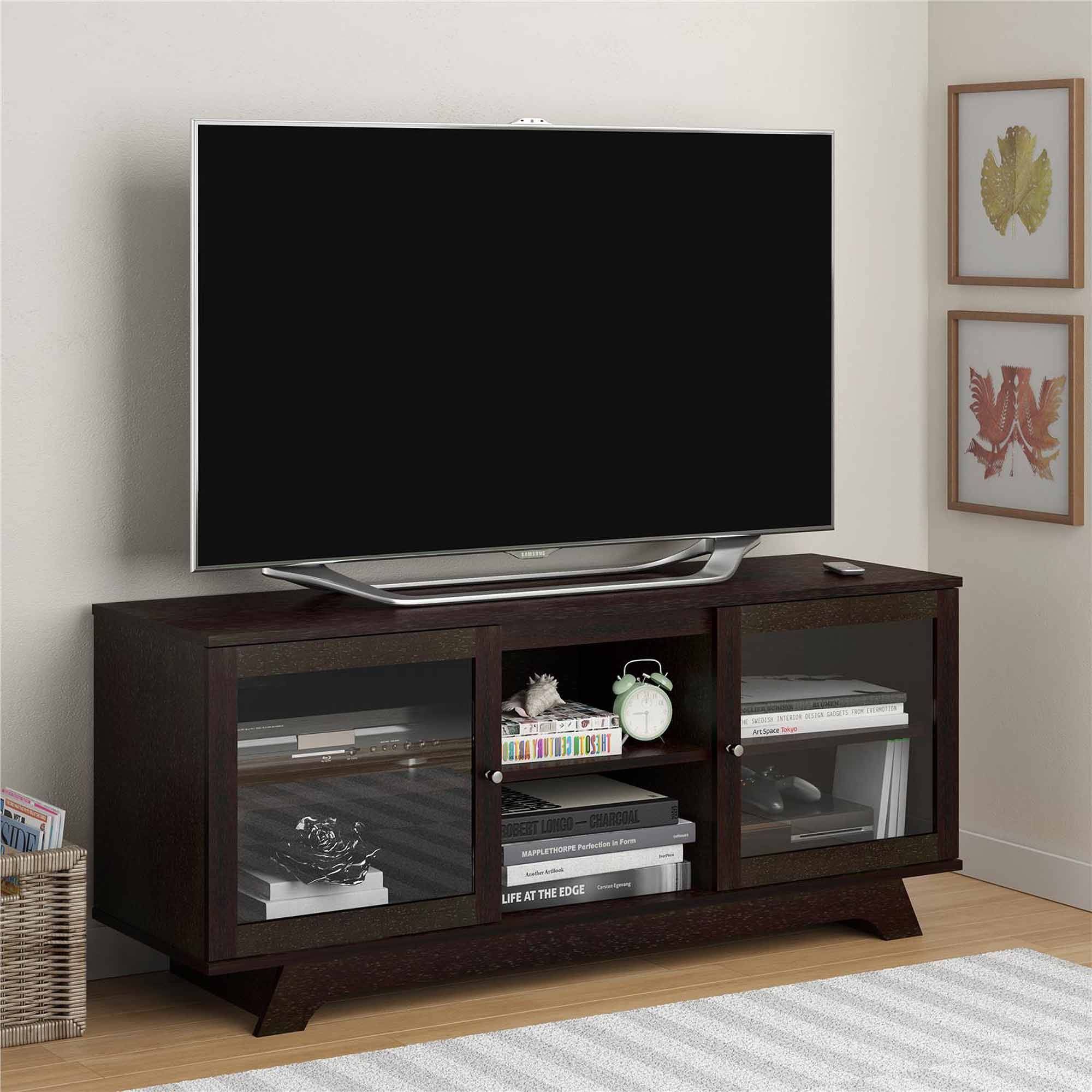 15 Best Ideas Open Shelf Tv Stands   Tv Stands Entertainment Centers Walmart For Open Shelf Tv Stands 