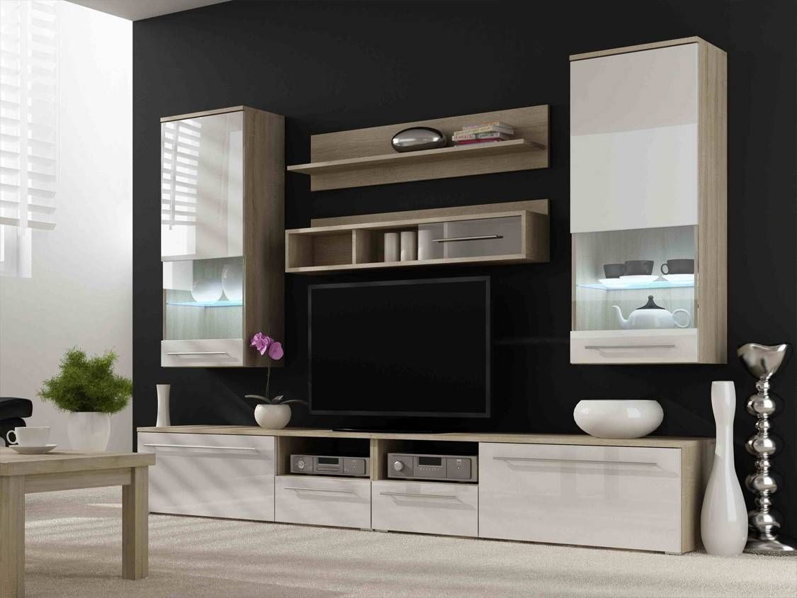 Tv Unit Storage – Living Room Modern Wall Units : High Gloss With Regard To On The Wall Tv Units (Photo 1 of 15)
