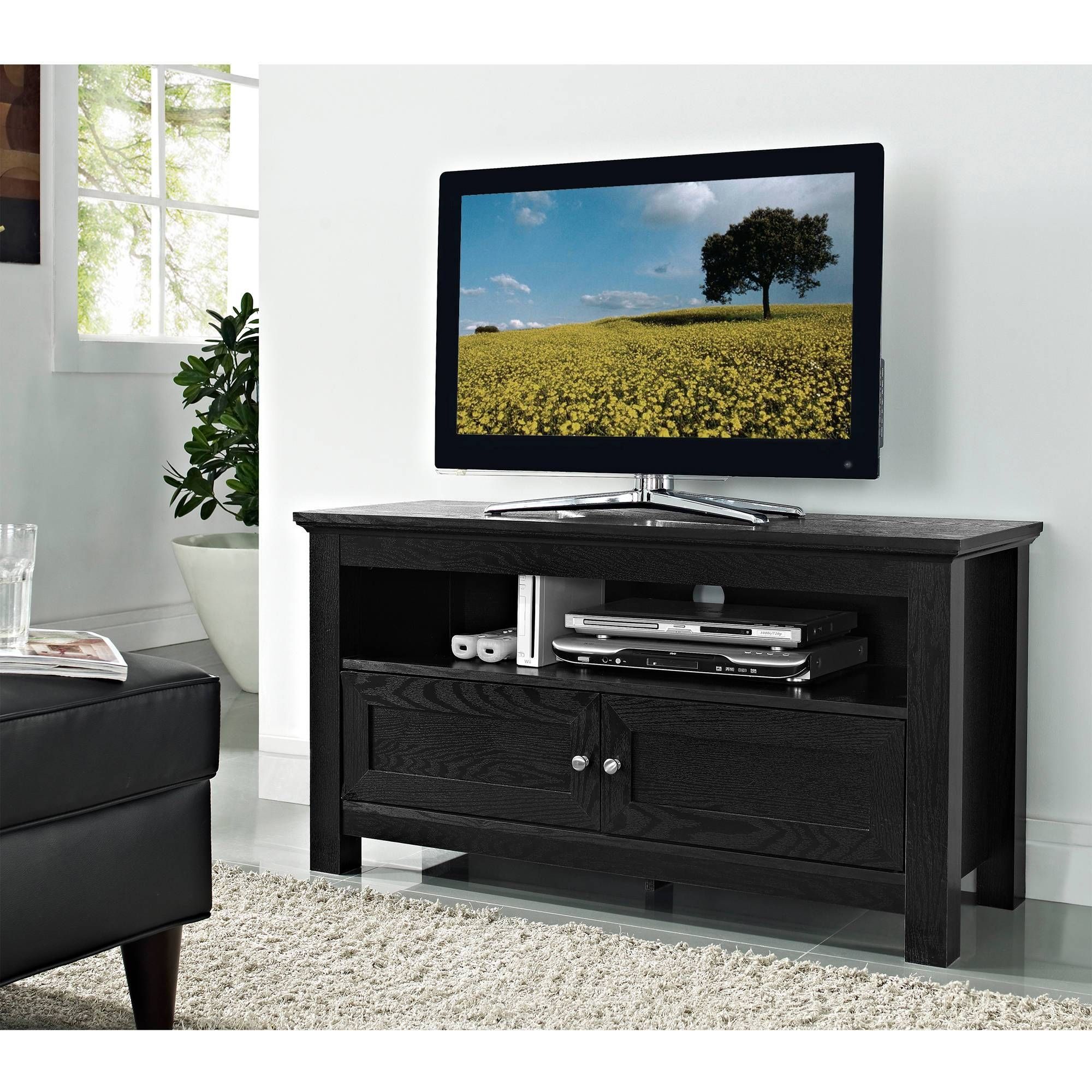 Walker Edison Tv Stand For Tvs Up To 48", Multiple Colors For Cheap Oak Tv Stands (Photo 14 of 15)