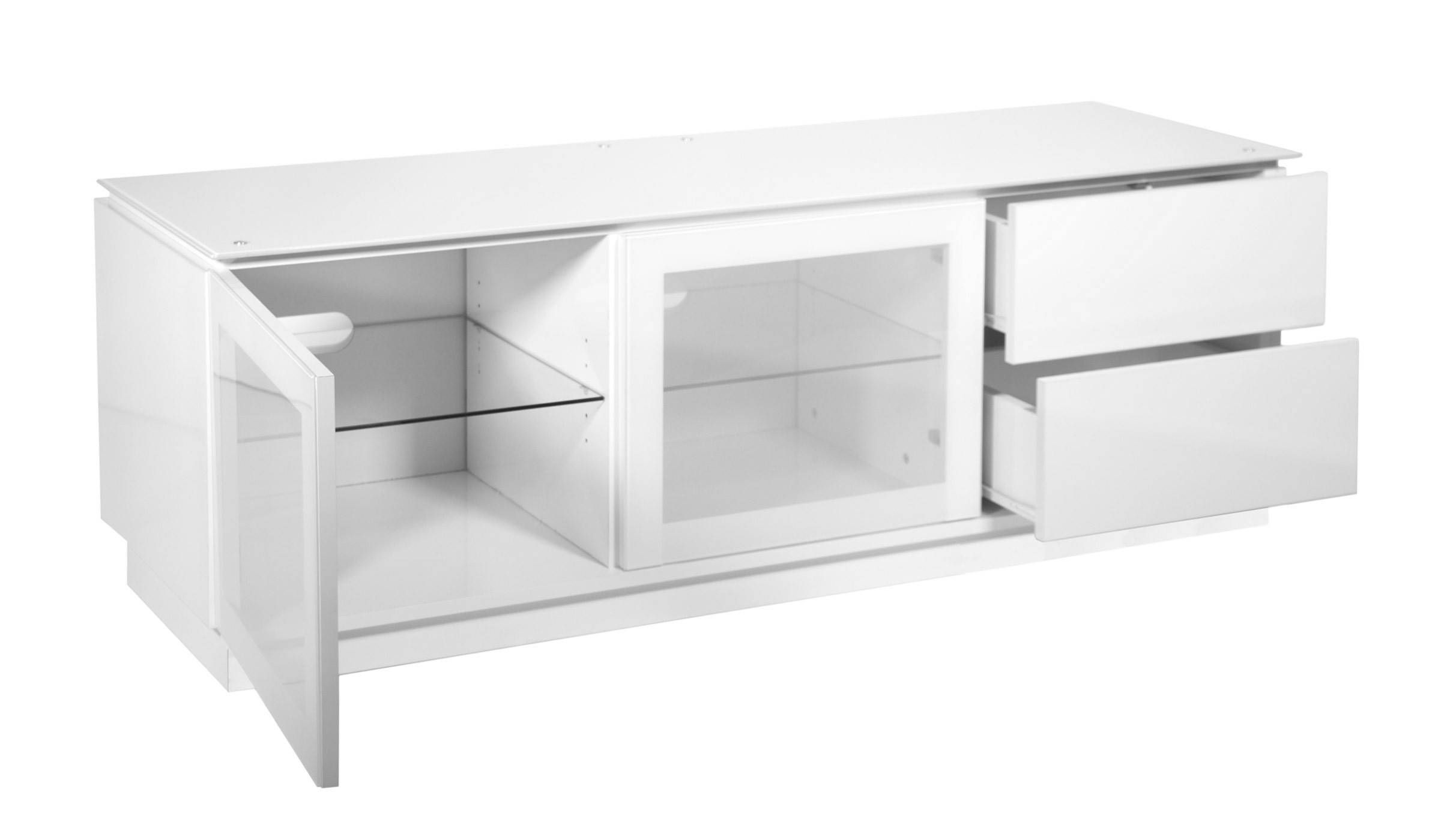 White Gloss Tv Cabinet Up To 55" Tv | Casino Mmt C1350w Inside White Gloss Tv Cabinets (View 2 of 15)