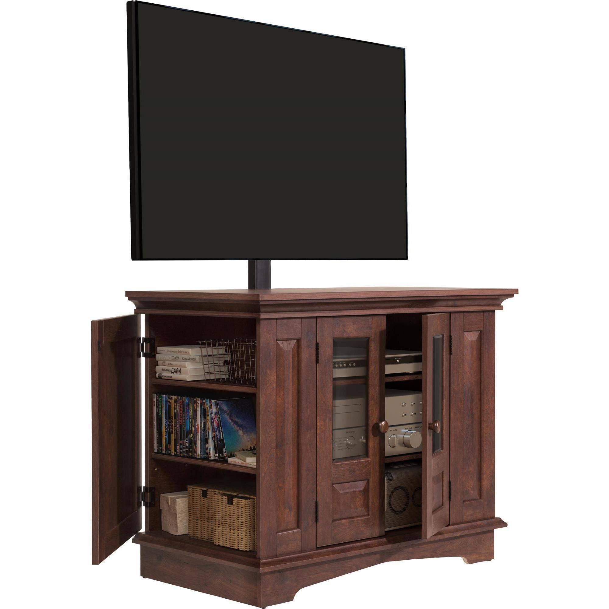 Willow Mountain Cherry Tv Stand With Mount, For Tvs Up To 37 For Tv Stand With Mount (View 9 of 15)