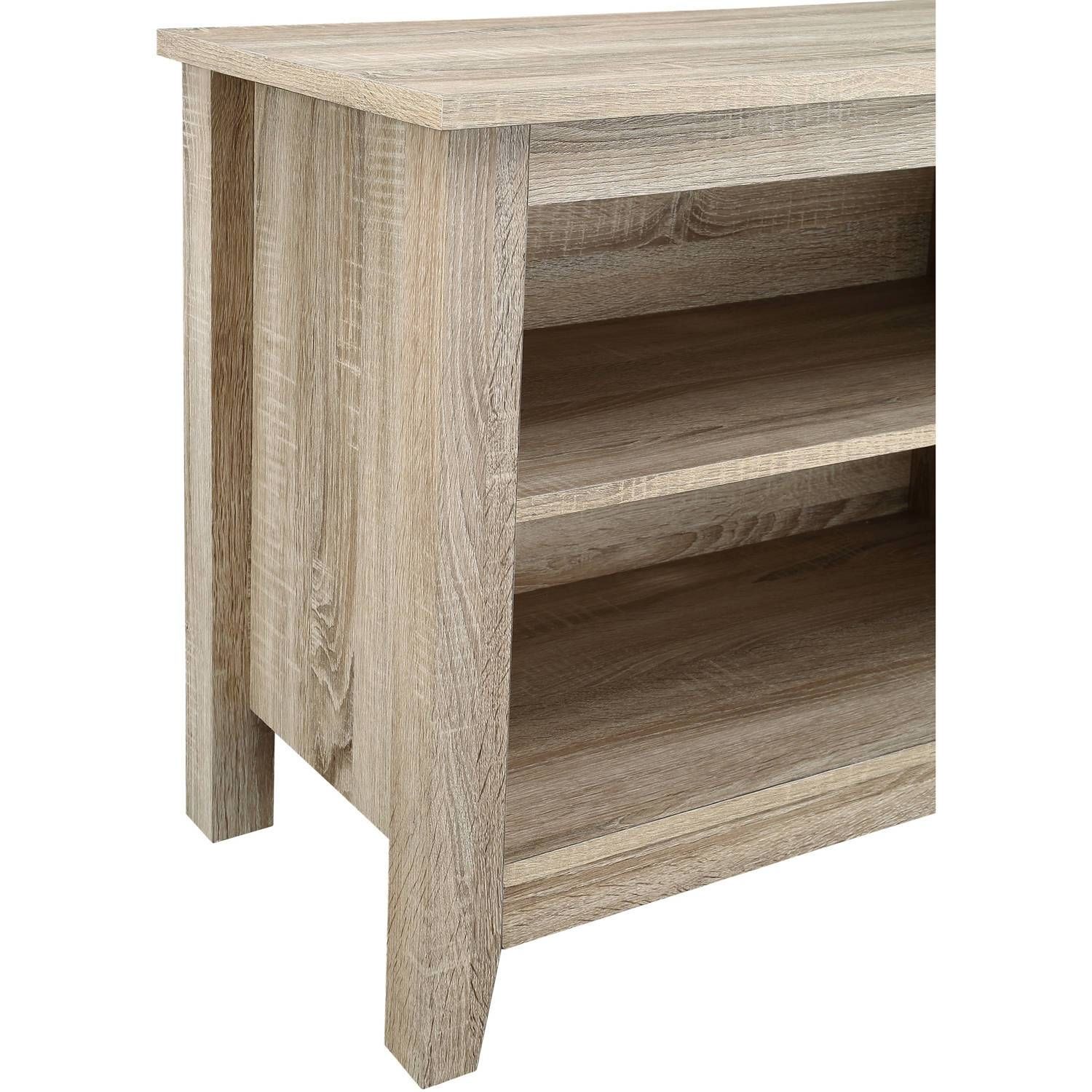 Wood Tv Stand For Tvs Up To 60", Multiple Finishes – Walmart Throughout Wooden Tv Stands (View 7 of 15)