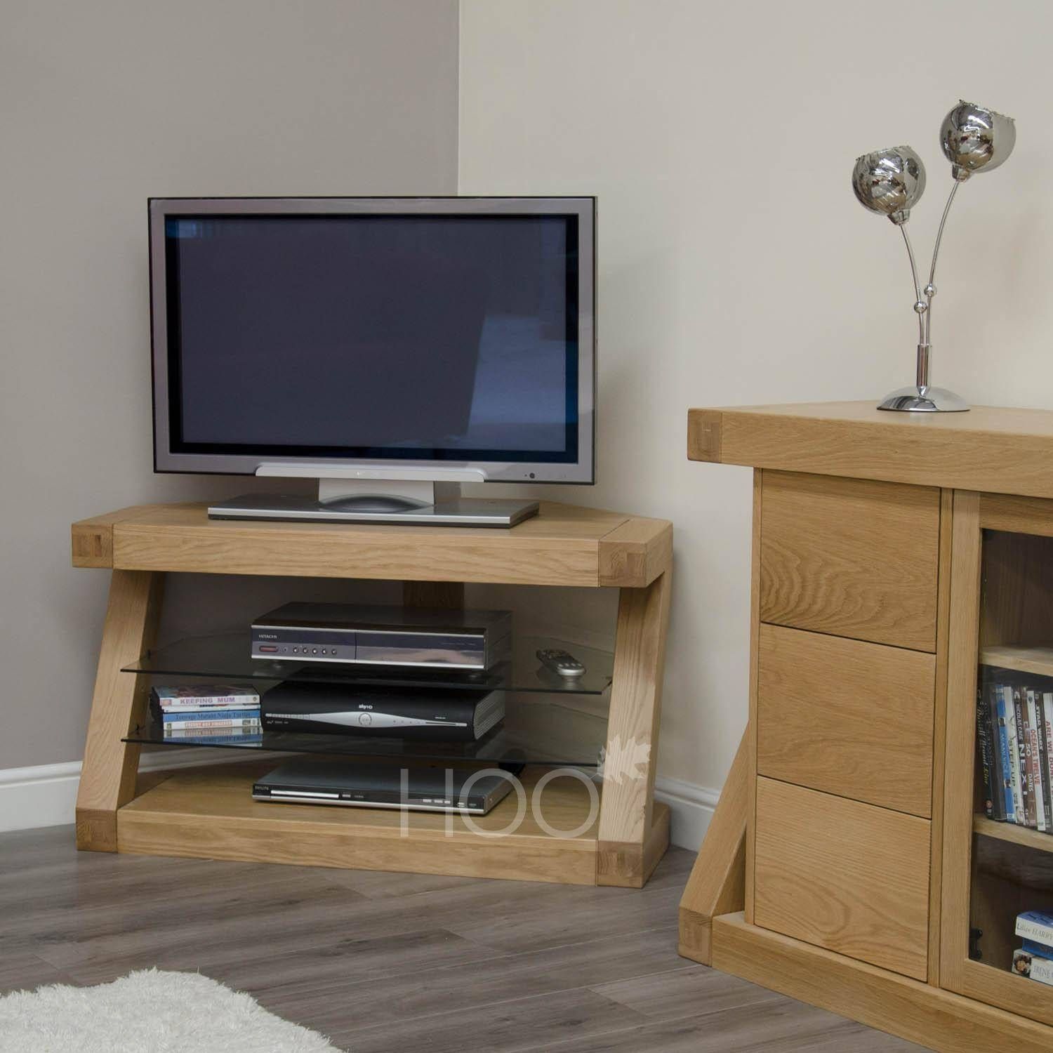 Z Oak Corner Tv Cabinet – Oak Furniturehouse Of Oak With Regard To Oak Tv Cabinets (View 14 of 15)