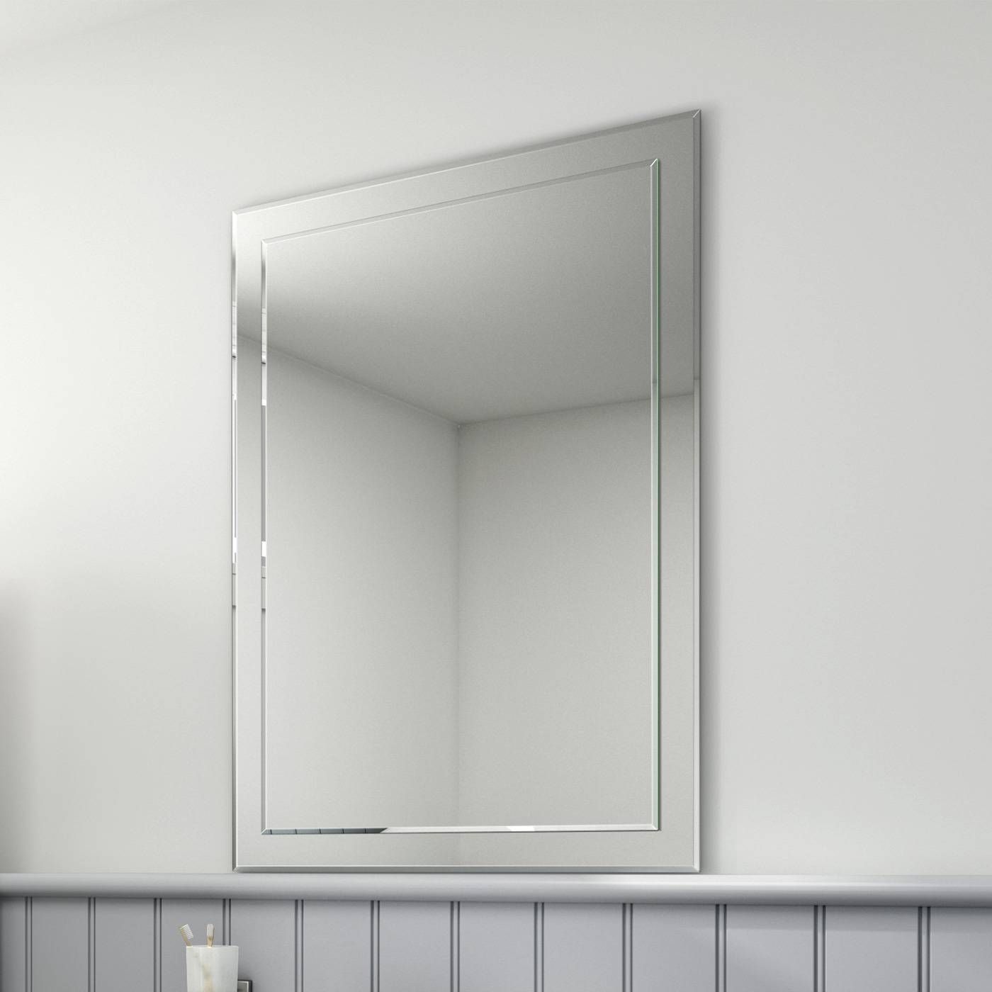 500x700mm Rectangular Glass Bevelled Edge Bathroom Mirror Mc148 | Ebay For Bevelled Bathroom Mirrors (View 3 of 15)