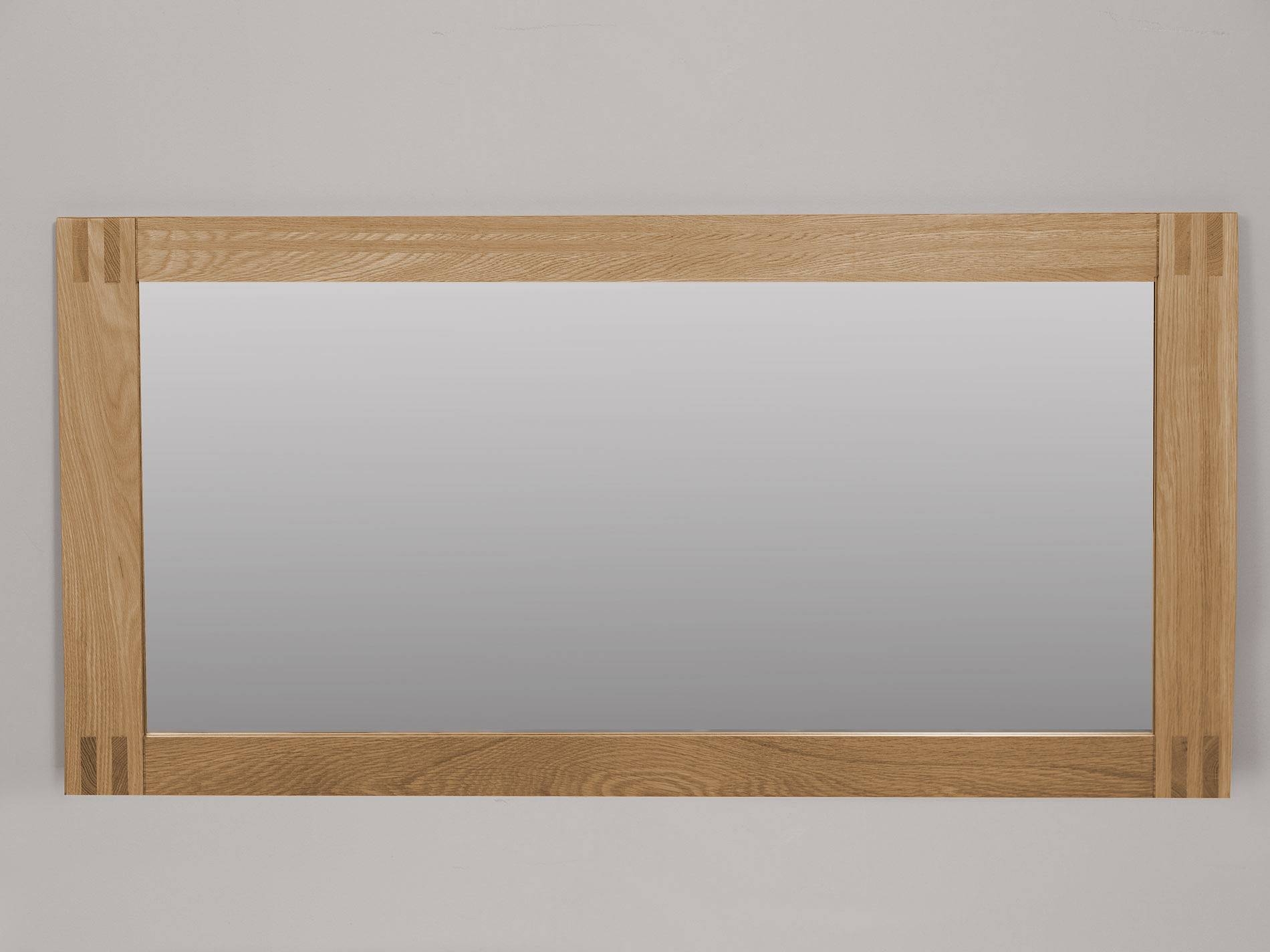 Alto Mirror In Natural Solid Oak| Oak Furniture Land For Oak Wall Mirrors (Photo 1 of 15)