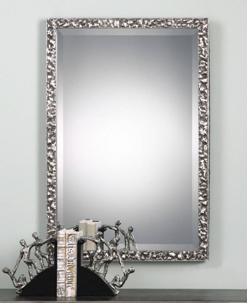 Bathroom Cabinets : Illuminated Bathroom Mirrors Black Framed With Long Silver Mirrors (Photo 5 of 15)