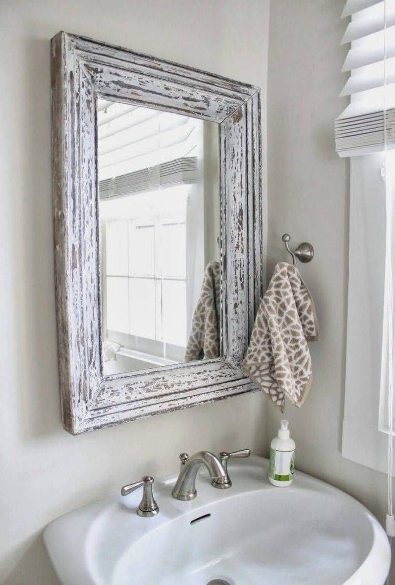 Bathroom Cabinets : White Vanity Mirror White Vintage Mirror White Throughout Long Vintage Mirrors (Photo 6 of 15)