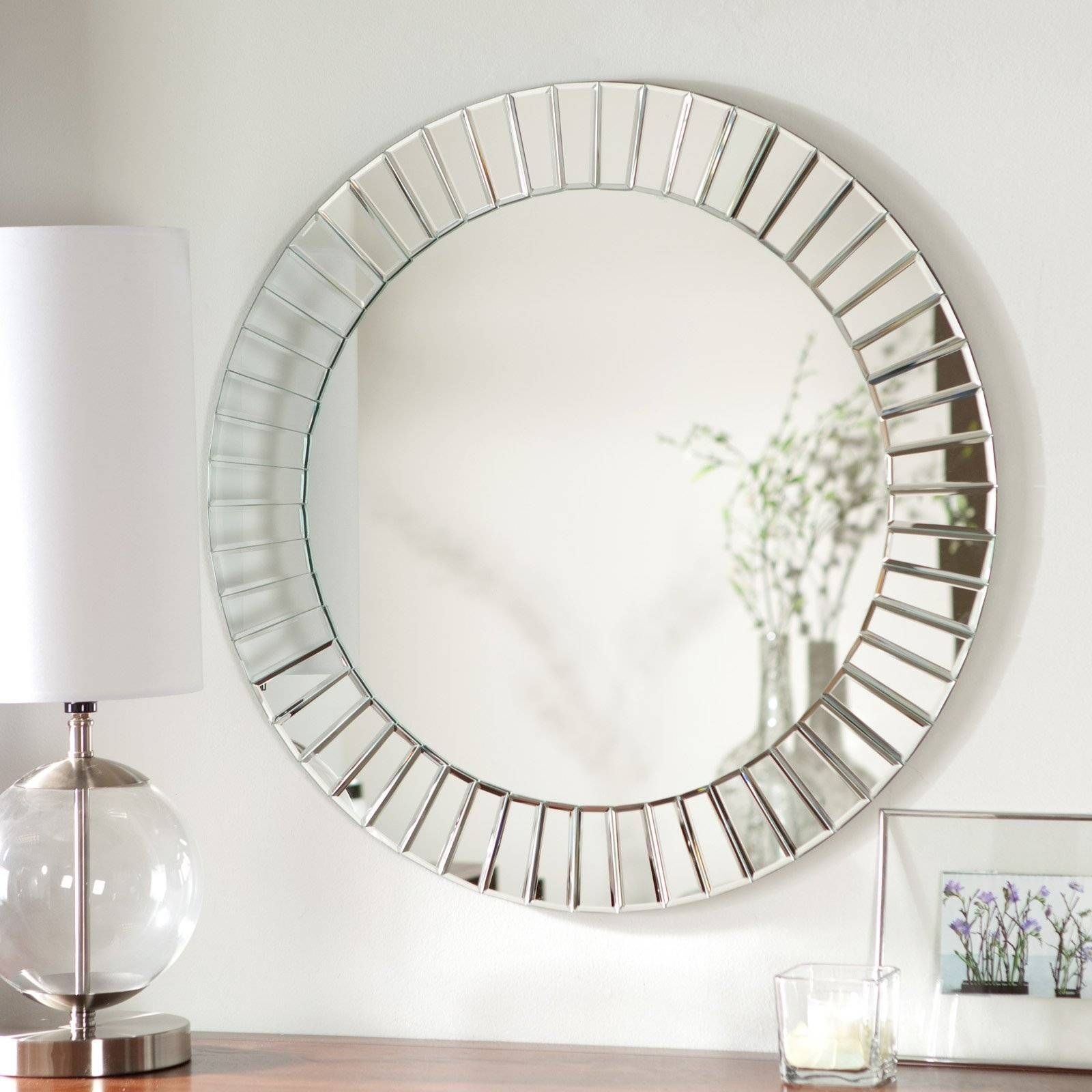 Décor Wonderland Fortune Modern Frameless Beveled Wall Mirror Throughout Small Bevelled Mirrors (Photo 11 of 15)