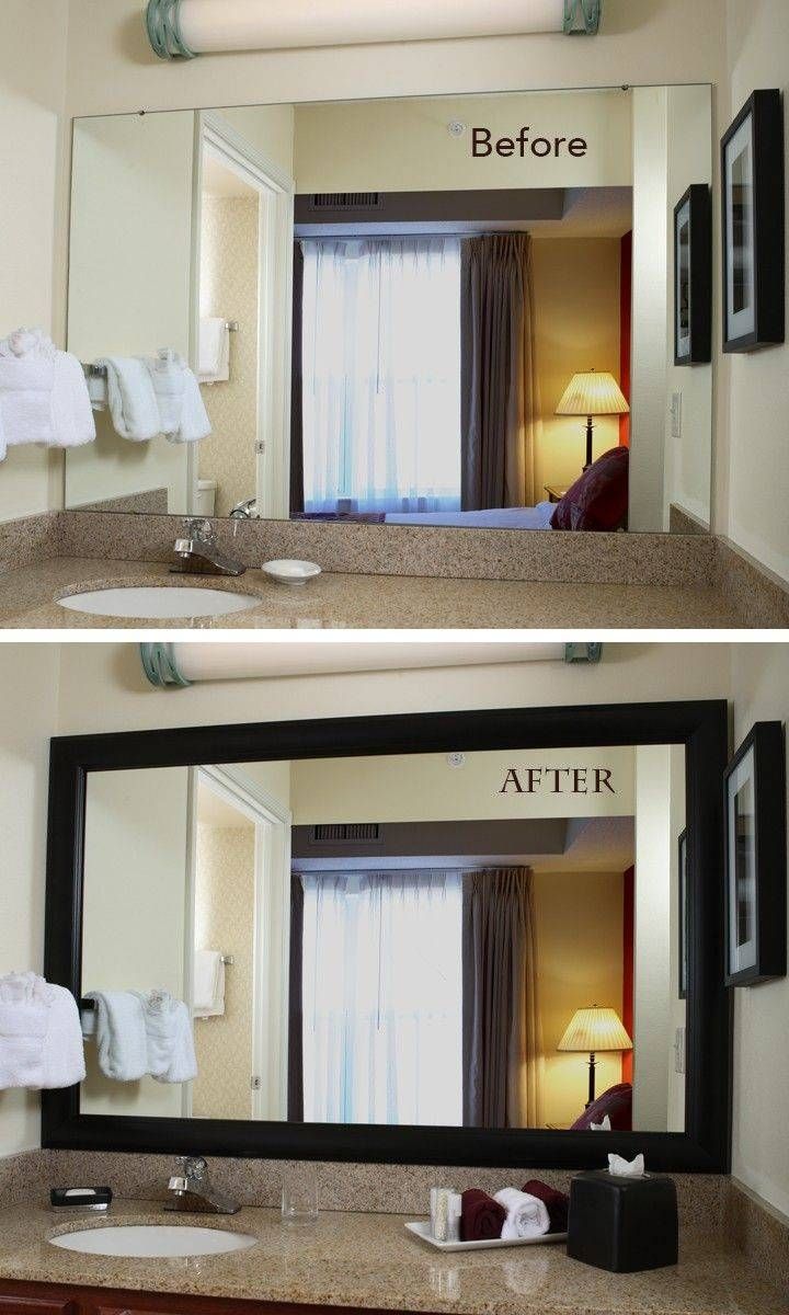 Diy Bathroom Projects | Bathroom Mirrors, Frame Bathroom Mirrors With Hotel Inspired Mirrors (Photo 14 of 15)