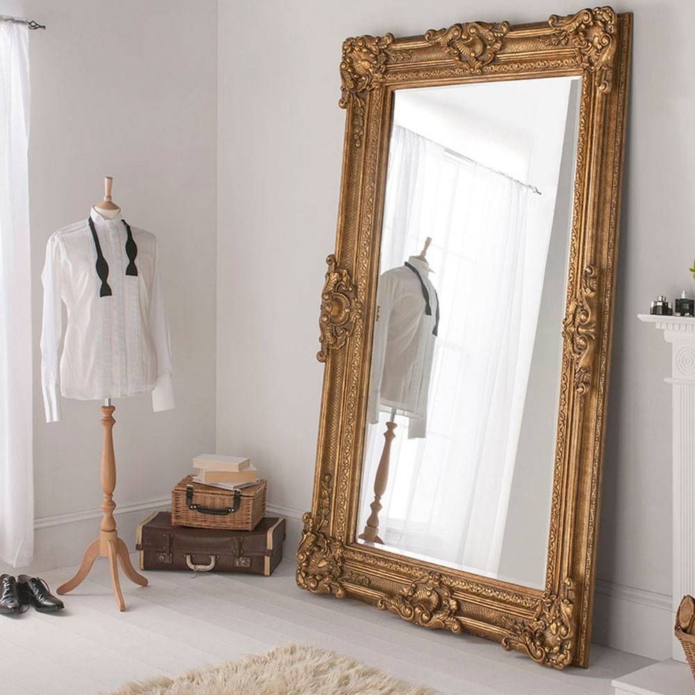Full Length Ornate Grand Gold Frame Mirror – Ilite With Regard To Full Length Ornate Mirrors (View 13 of 15)