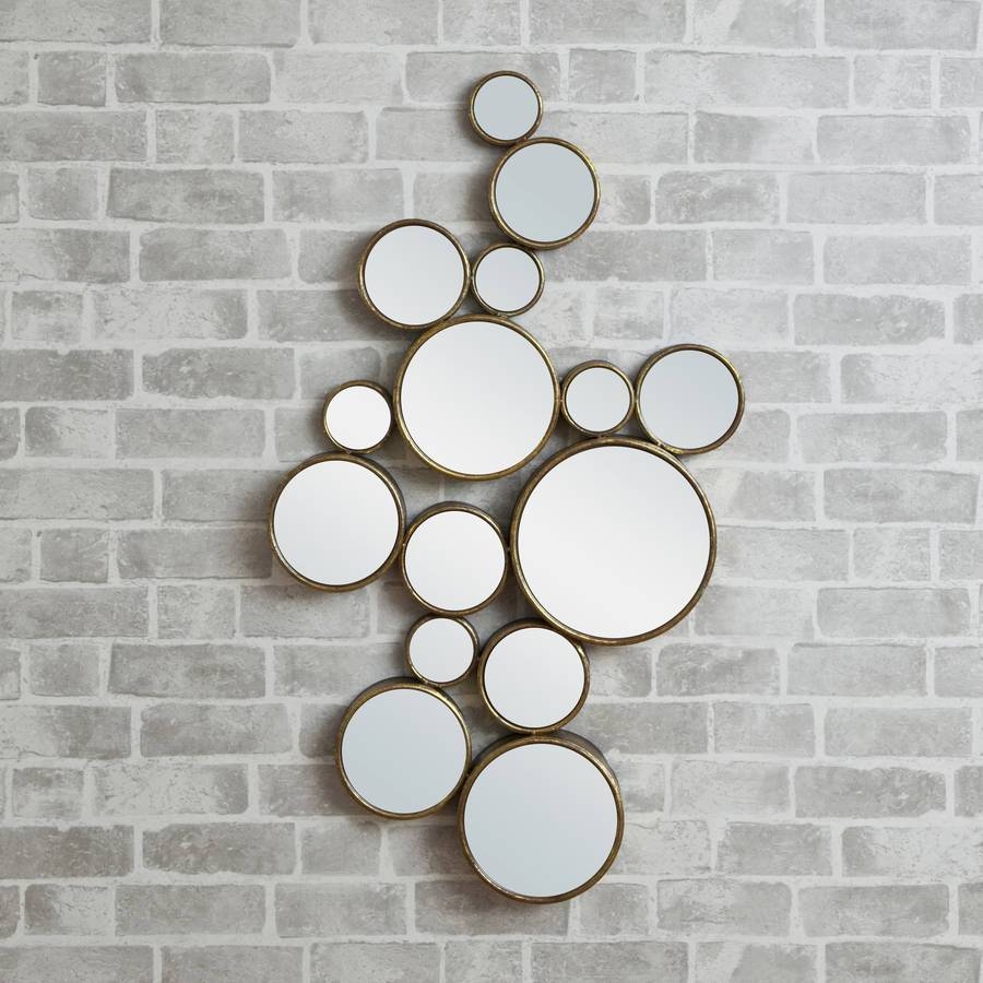 Funky' Circles Mirrordecorative Mirrors Online For Funky Round Mirrors (Photo 1 of 15)