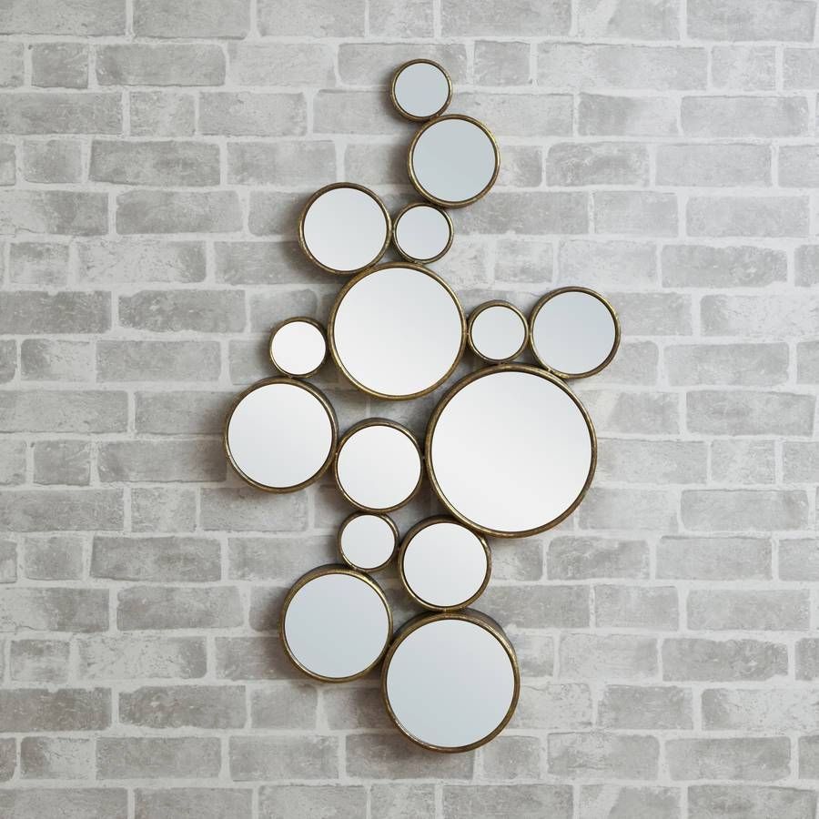 Funky' Circles Mirrordecorative Mirrors Online Within Funky Mirrors (View 1 of 15)