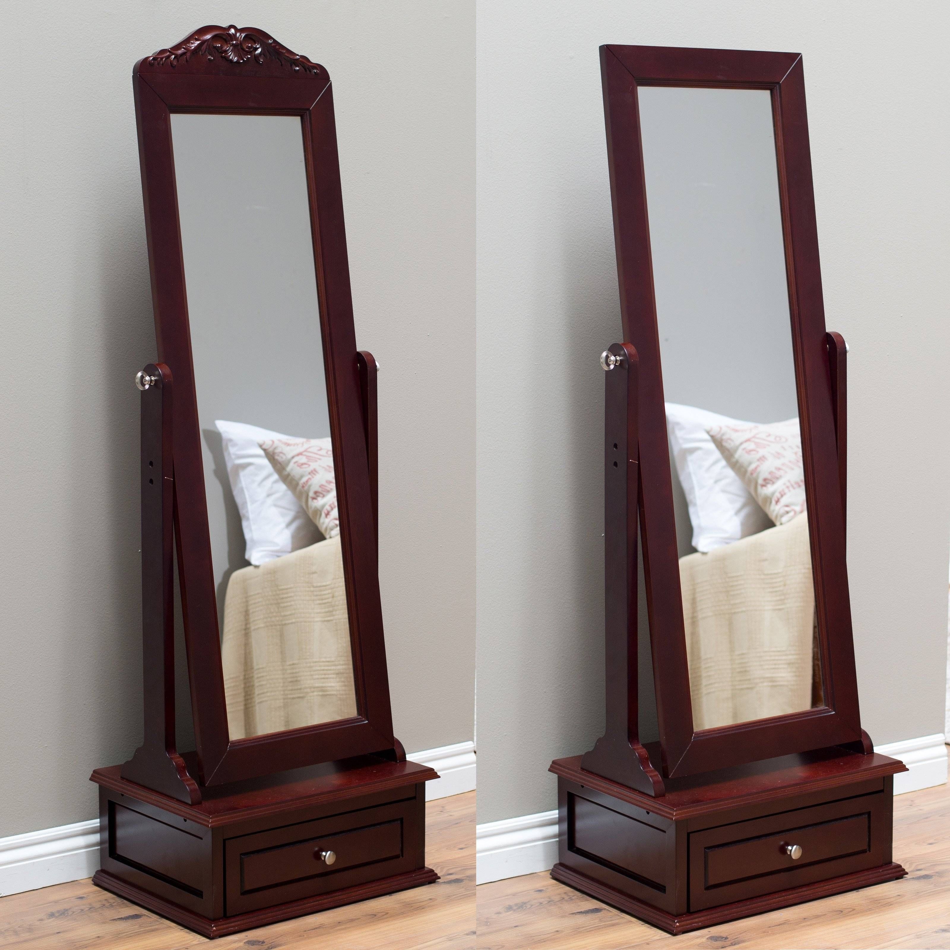 Furniture: Charming Cheval Mirror Jewelry Armoire Ideas Intended For Long Dressing Mirrors (Photo 3 of 15)