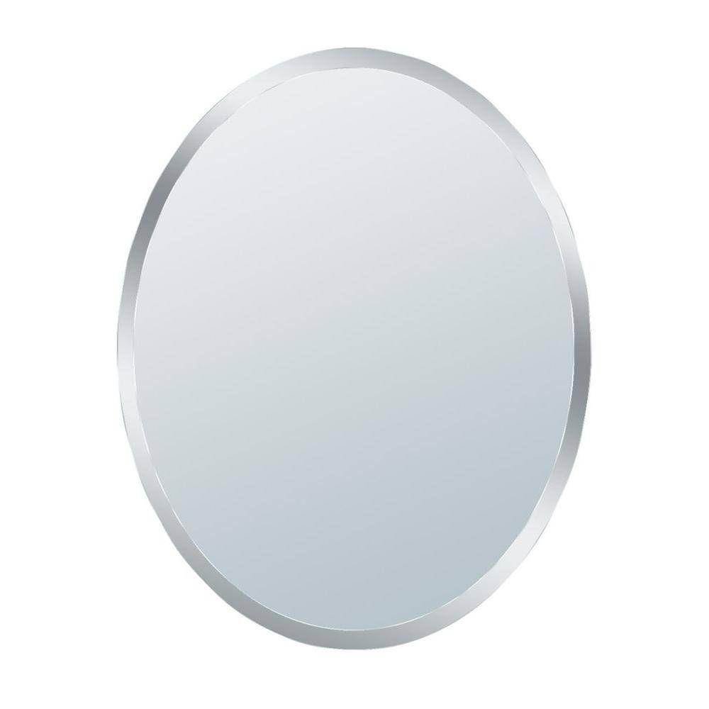 Glacier Bay 31 In. X 21 In. Small Beveled Oval Mirror 1845 – The For Bevelled Oval Mirrors (Photo 2 of 15)