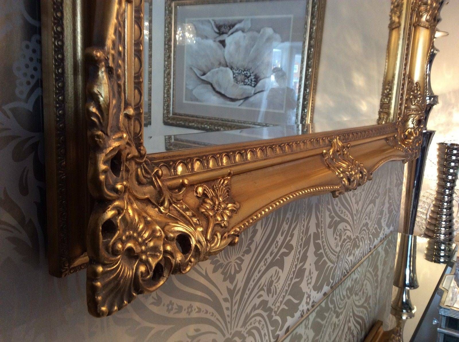 Gold Shabby Chic Ornate Decorative Carved Wall Mirror 37.5 X  (View 8 of 15)