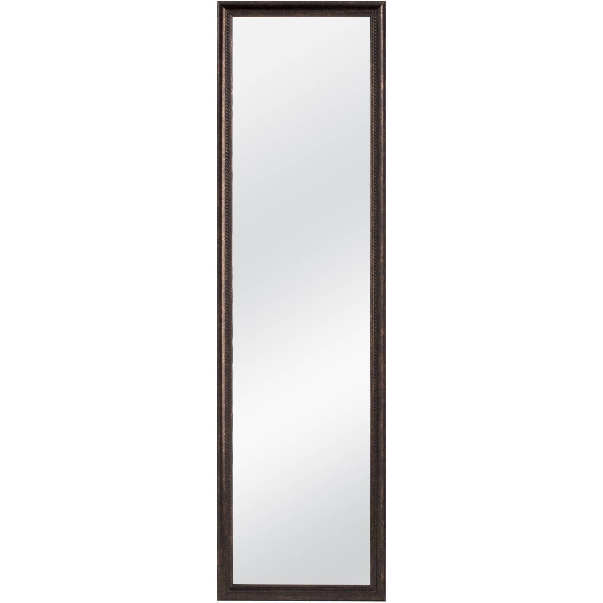 Mainstays 48" X 12" Beveled Door Mirror – Walmart Intended For Long Mirrors (Photo 1 of 15)