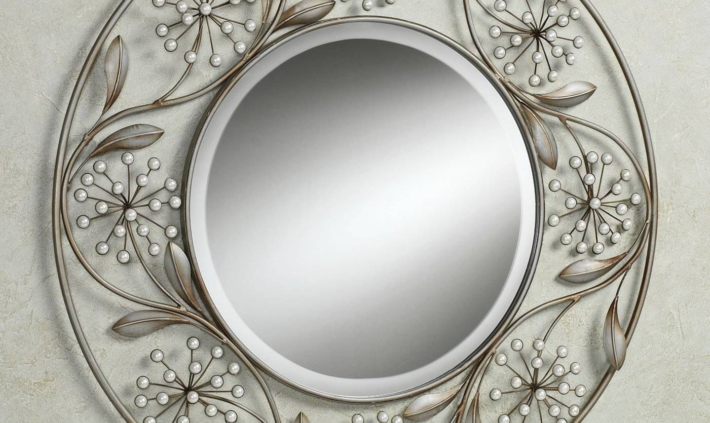 Mirror : Amazing Round Mosaic Wall Mirror Amazing Gray White Glass Pertaining To Round Mosaic Wall Mirrors (Photo 15 of 15)