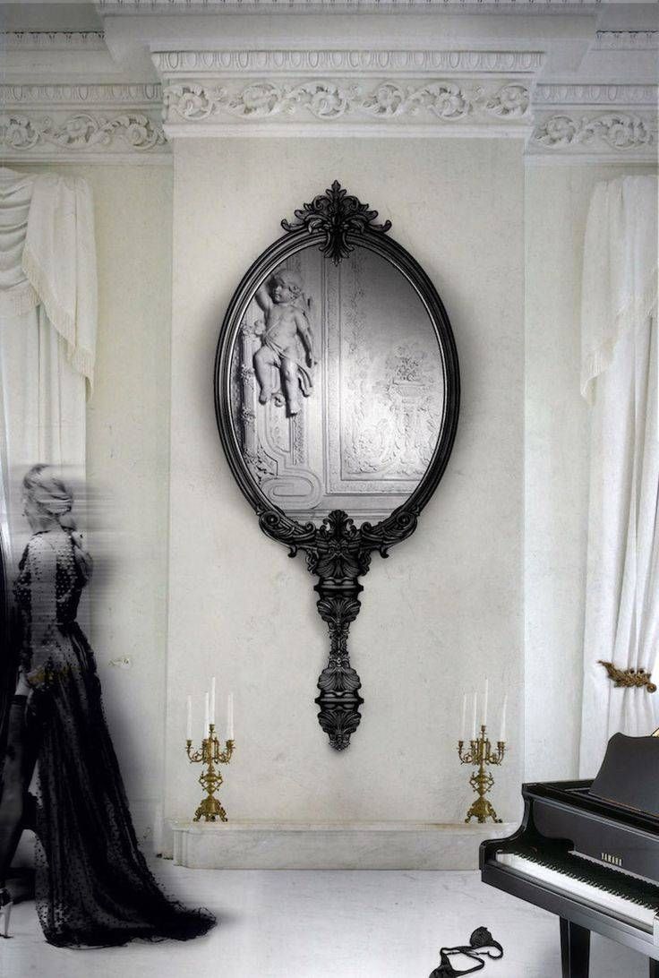 Mirror : Baroque Black Mirror Mesmerize Black Baroque Mirror Ikea For Baroque Black Mirrors (View 11 of 15)