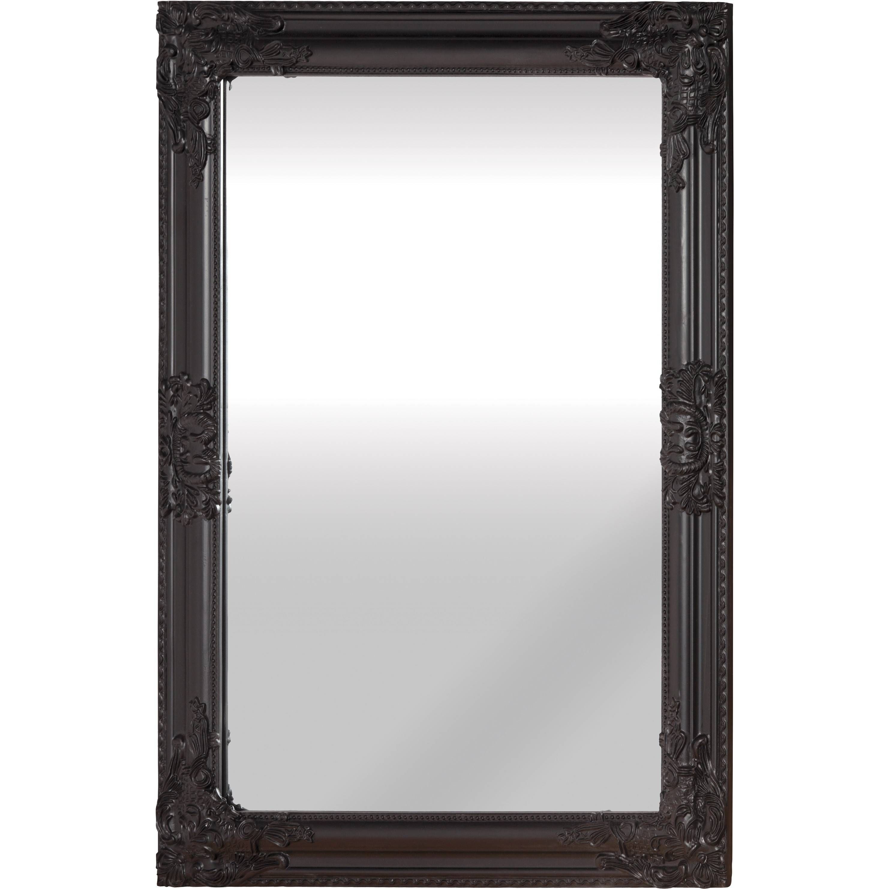 Mirror (black) Regarding Black Antique Mirrors (View 1 of 15)