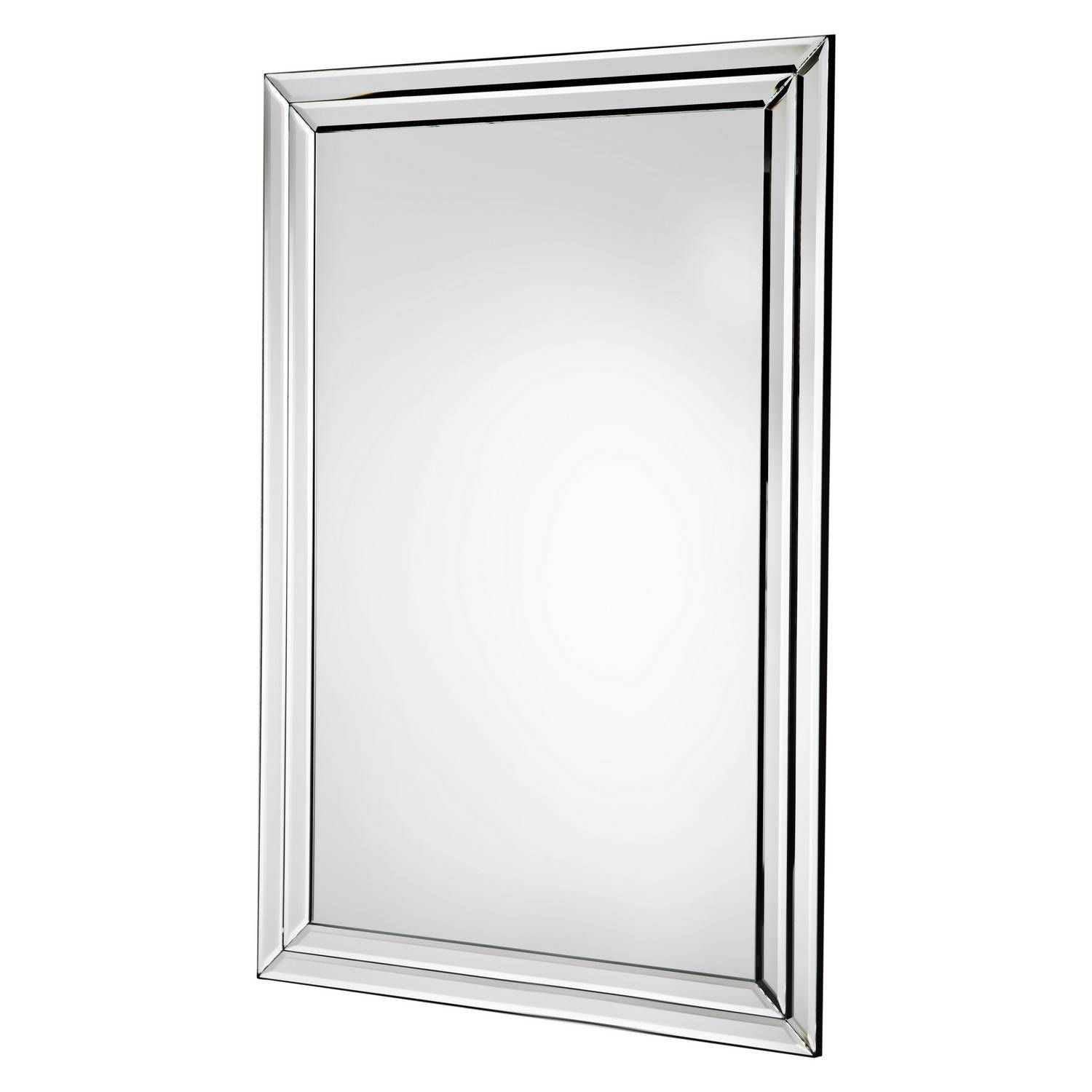 Mirror : Buy Double Frame Beveled Glass Mirror Mirrors The Range Regarding Double Bevelled Mirrors (Photo 1 of 15)