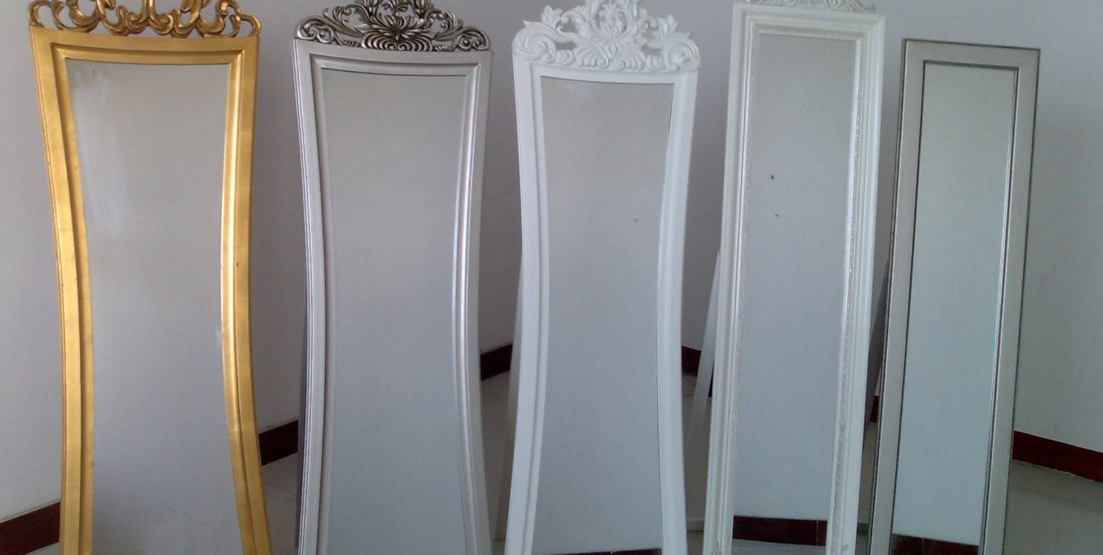 Mirror : Elegant Silver Antique Style Design Free Standing Regarding Standing Dressing Mirrors (View 5 of 15)
