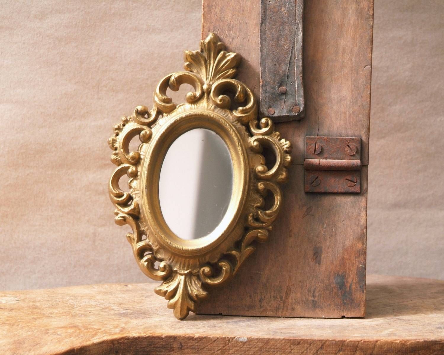 Mirror : Large Mirror Large Gold Pebble Wall Mirror Abbey Gold Intended For Antique Small Mirrors (Photo 15 of 15)