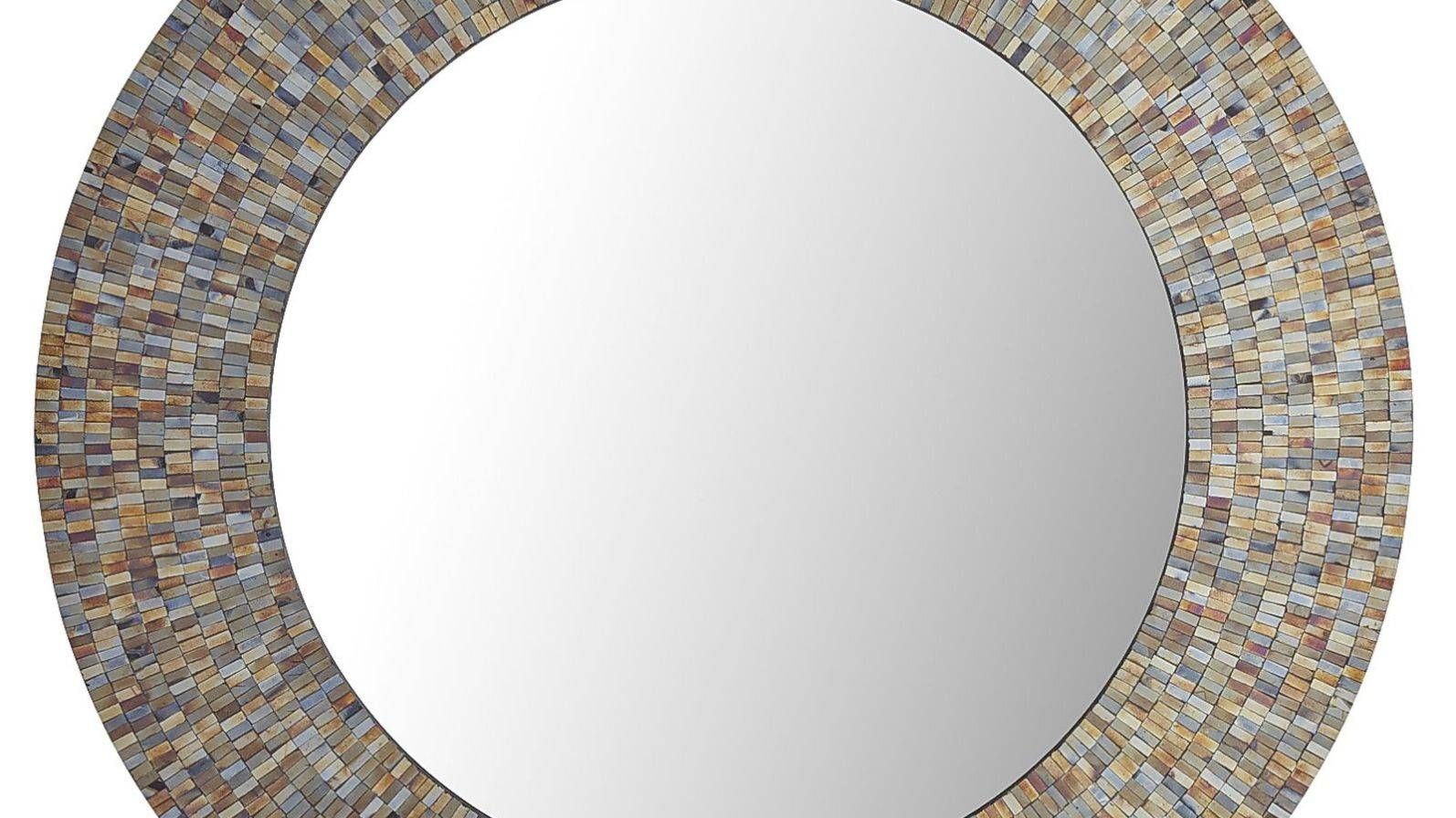 Mirror : Round Mosaic Wall Mirror Superb Mosaic Round Wall Mirror Regarding Round Mosaic Wall Mirrors (Photo 8 of 15)