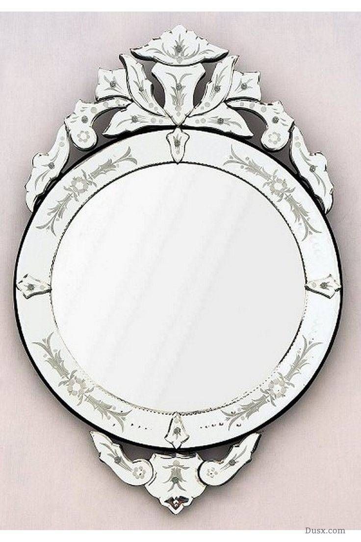 Mirror : Round Venetian Mirror Breathtaking Floral Etched Round Inside Round Venetian Mirrors (View 11 of 15)
