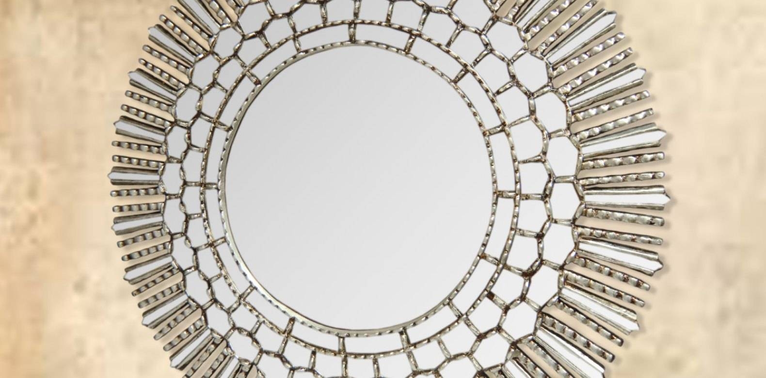 Mirror : Sensational Stunning Decorative Round Gold Mirrors Regarding Large Round Gold Mirrors (View 11 of 15)