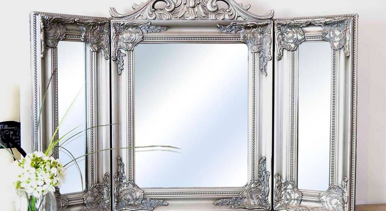 Mirror : Stunning Antique Design Free Standing Dressing Table With Standing Table Mirrors (View 8 of 15)