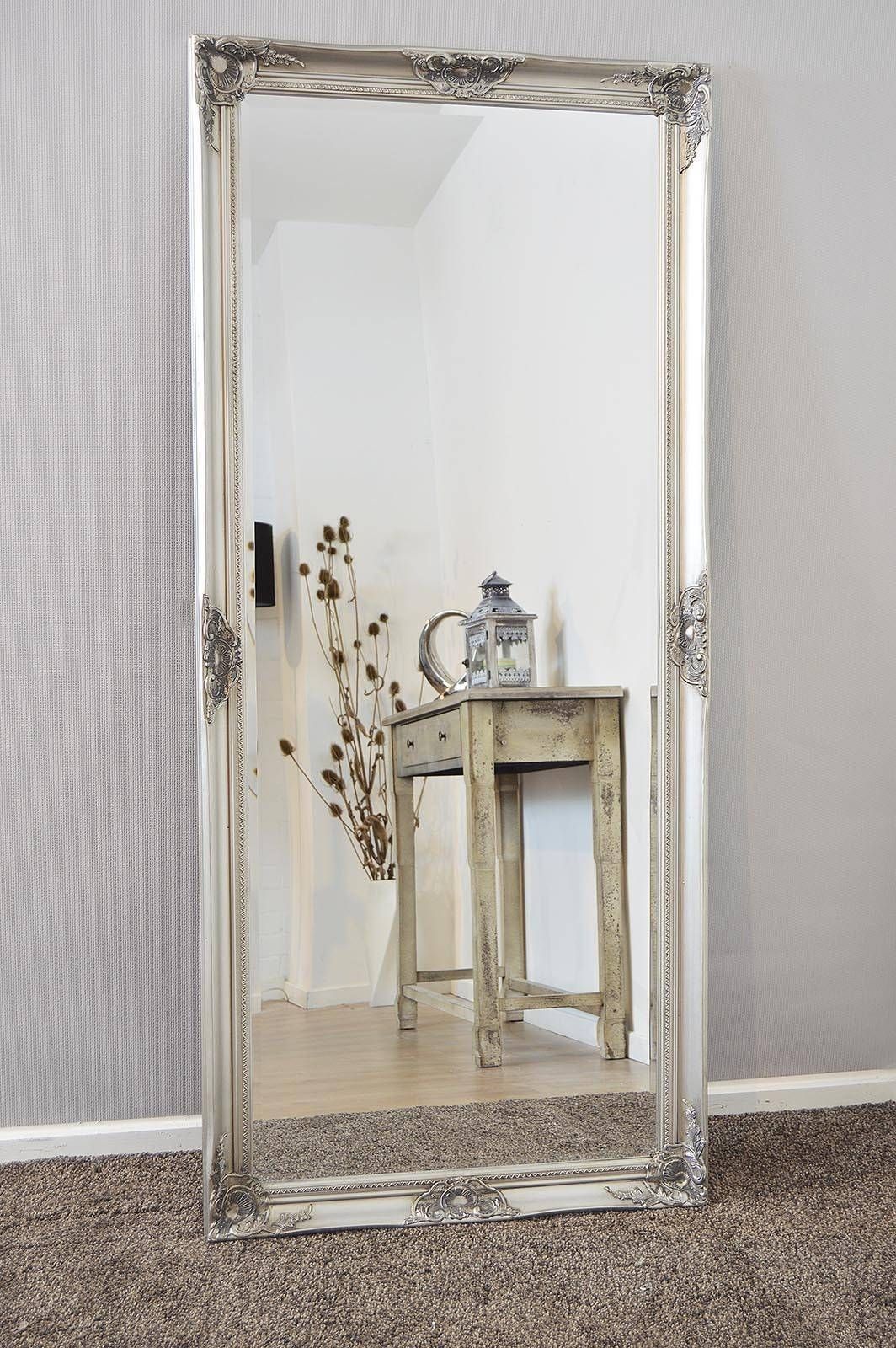 Mirror : Stunning Antique Design Free Standing Silver Dressing Regarding Free Standing Silver Mirrors (View 4 of 15)