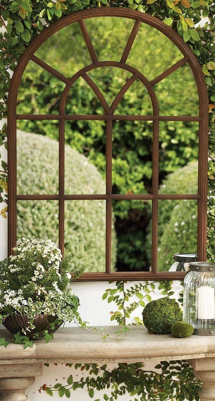 Outdoor Decorations : Garden Window Frame Mirror Beautiful Garden Within Large Outdoor Garden Mirrors (View 2 of 15)