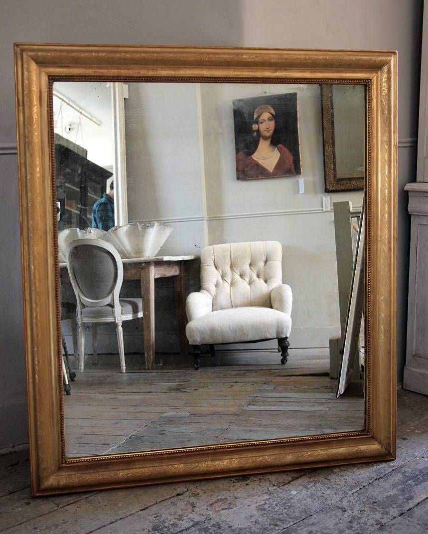 Unusual Large Square Gilt Mirror › Puckhaber Decorative Antiques Inside Large Square Mirrors (View 1 of 15)