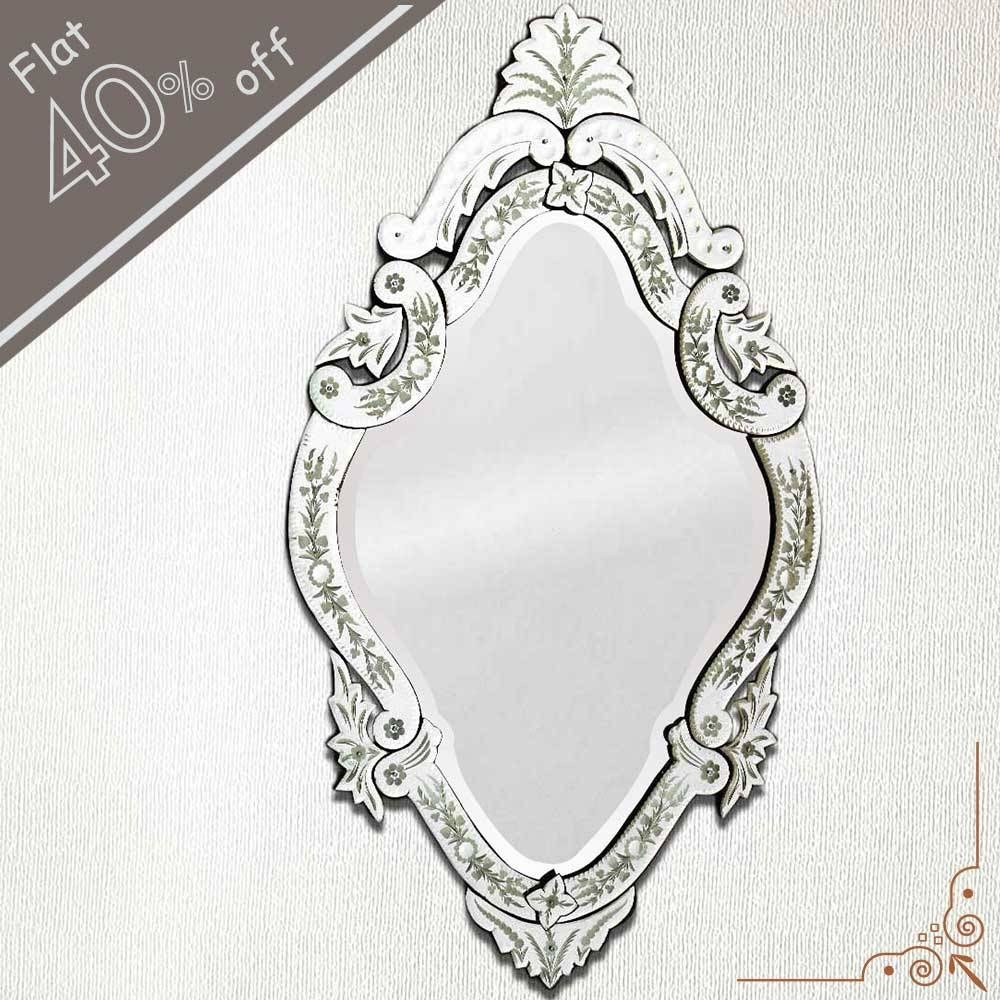 Venetian Mirror 46 Inches X 27 Inches With Regard To Venetian Oval Mirrors (View 8 of 15)