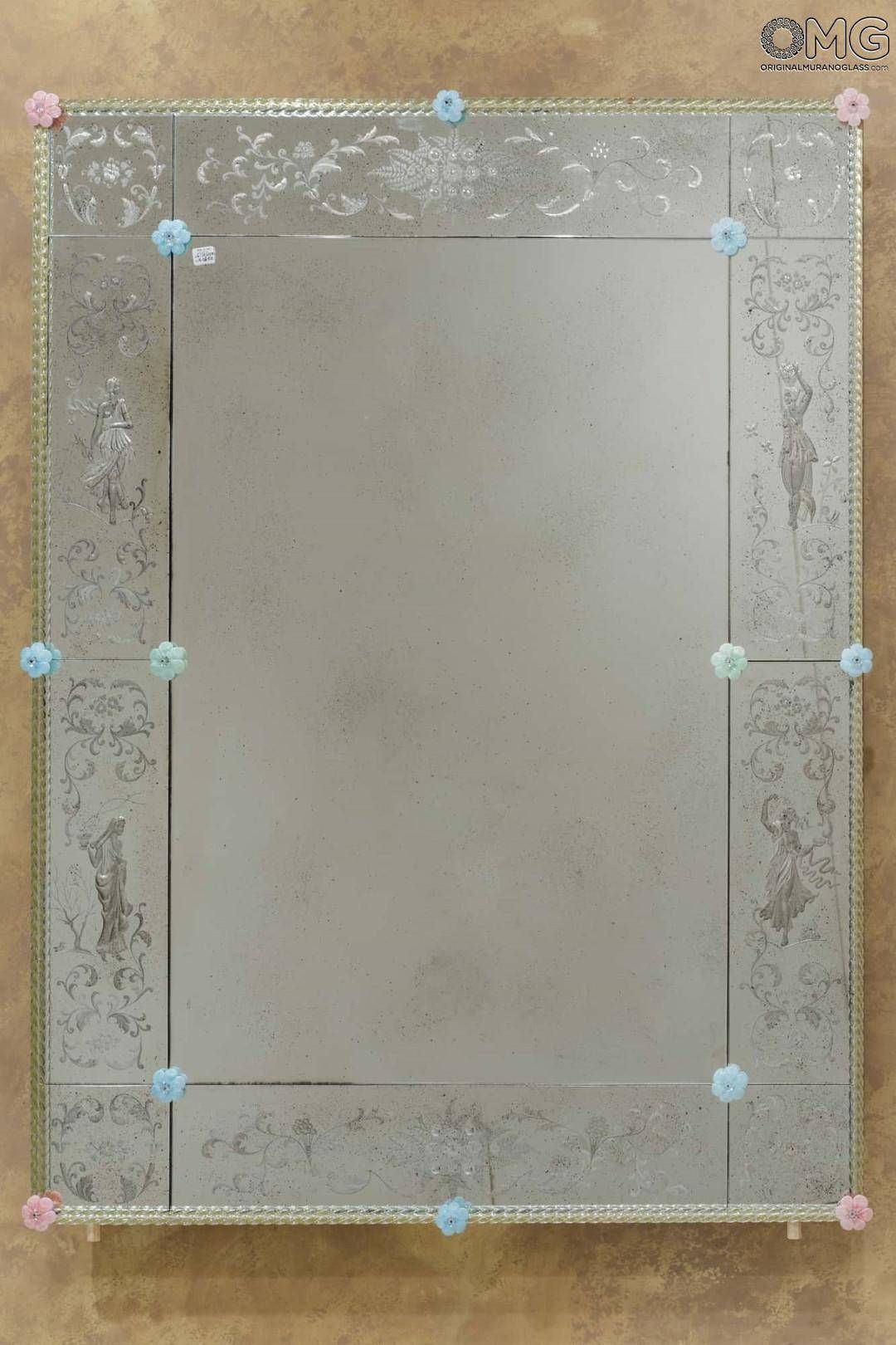 Venetian Mirrors Original From Murano Venice Italy – Big Collection With Venetian Glass Mirrors (Photo 3 of 15)