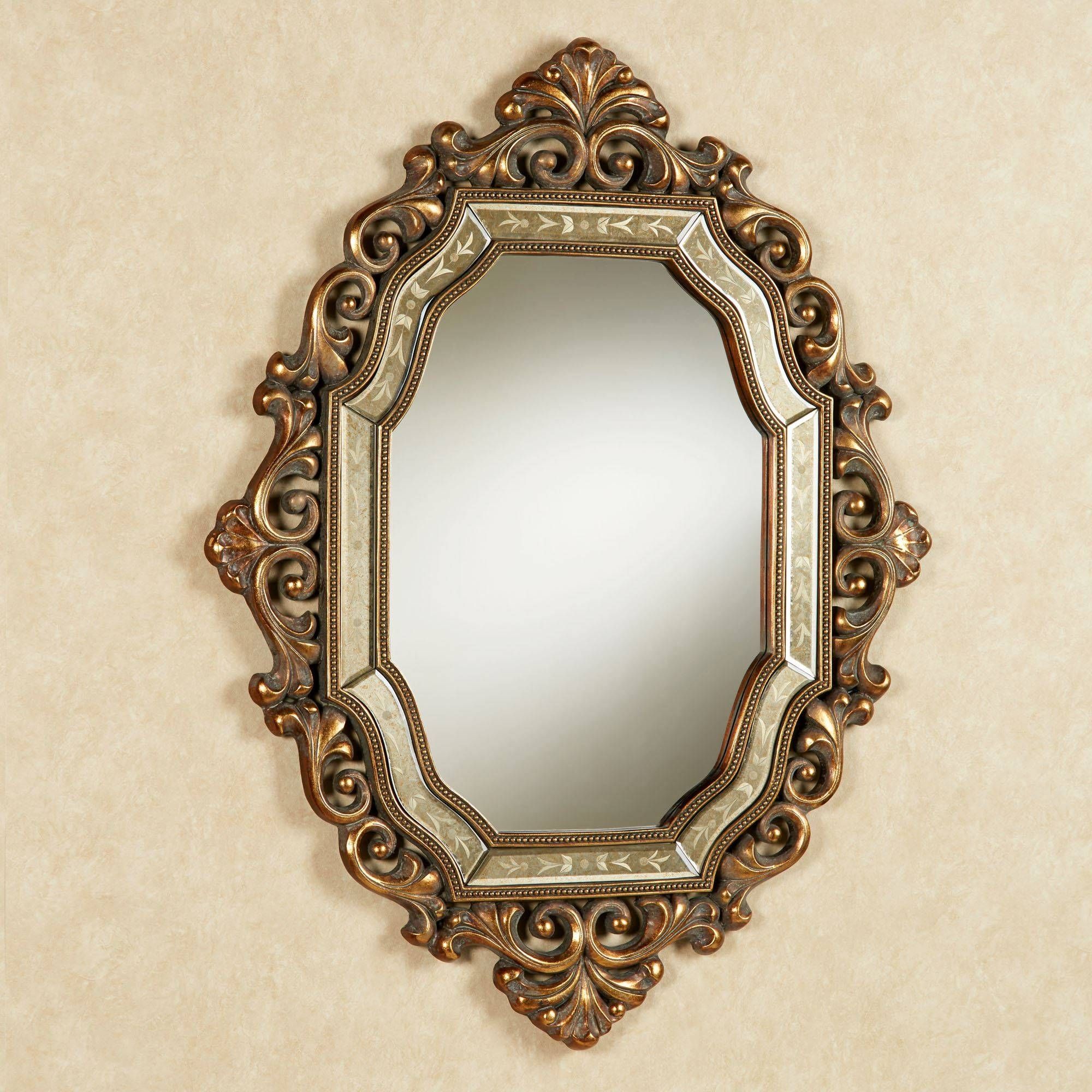 Verena Old World Wall Mirror Inside Vintage Gold Mirrors (View 8 of 15)