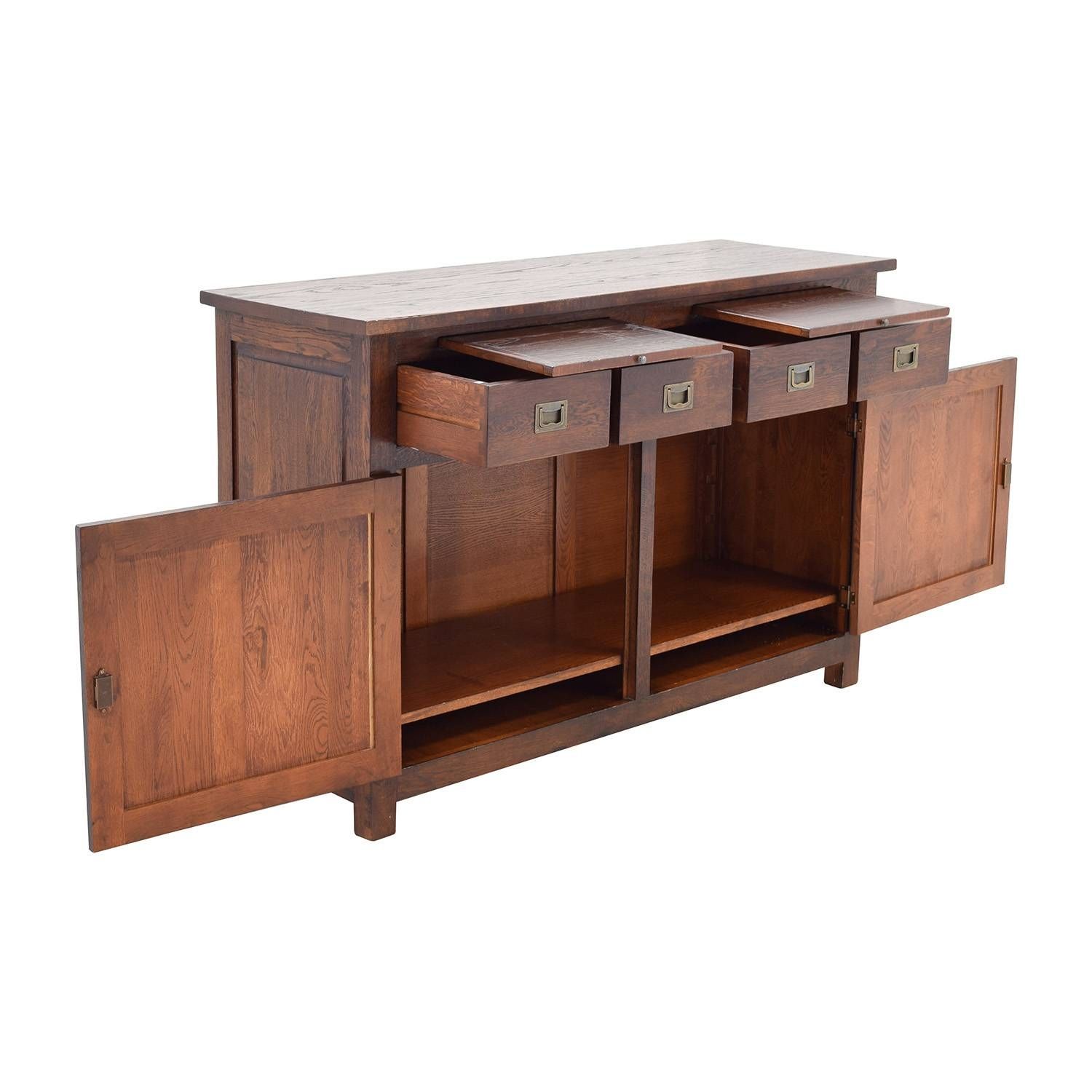 67% Off – Crate And Barrel Crate & Barrel Bordeaux Buffet Intended For Crate And Barrel Sideboards (View 2 of 15)