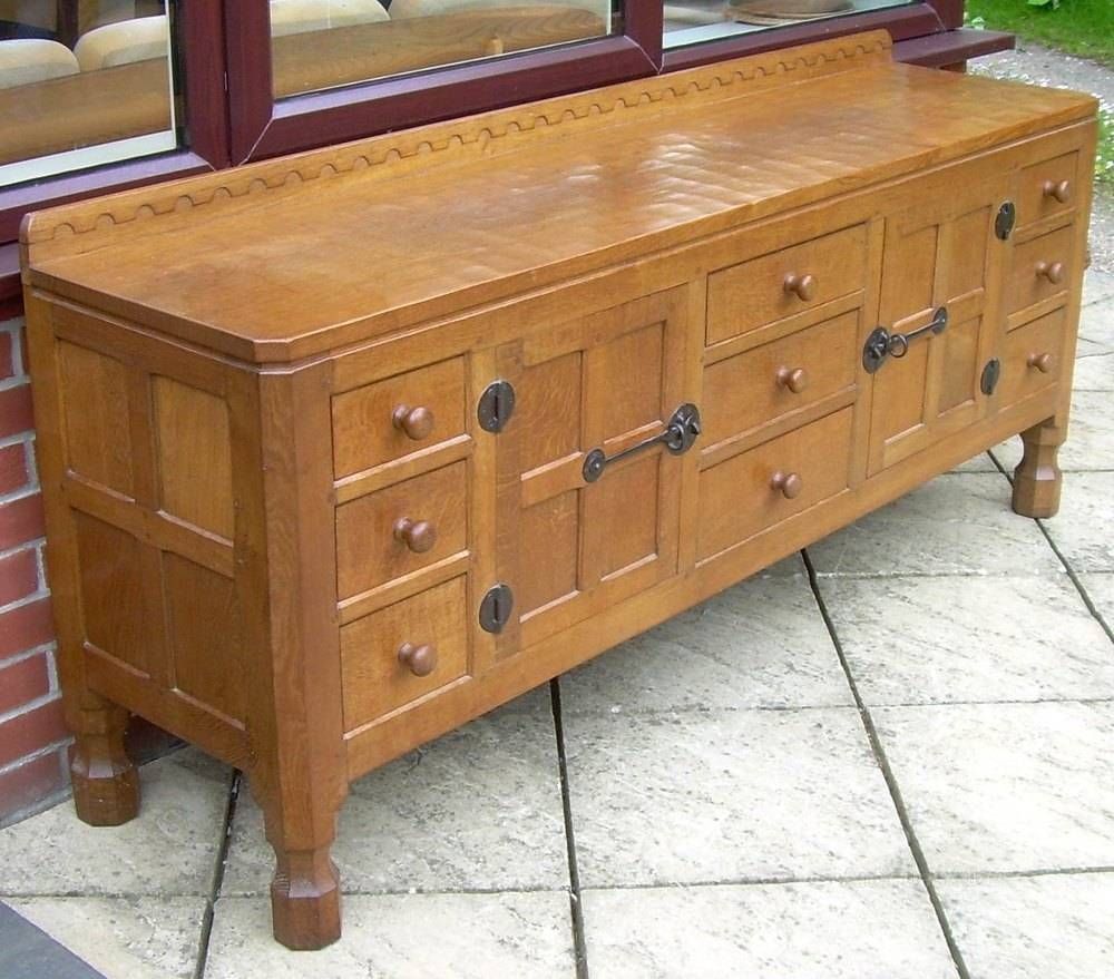 Antiques Atlas – A Mouseman Solid Oak 6 Foot Sideboard For 6 Foot Sideboards (Photo 11 of 15)
