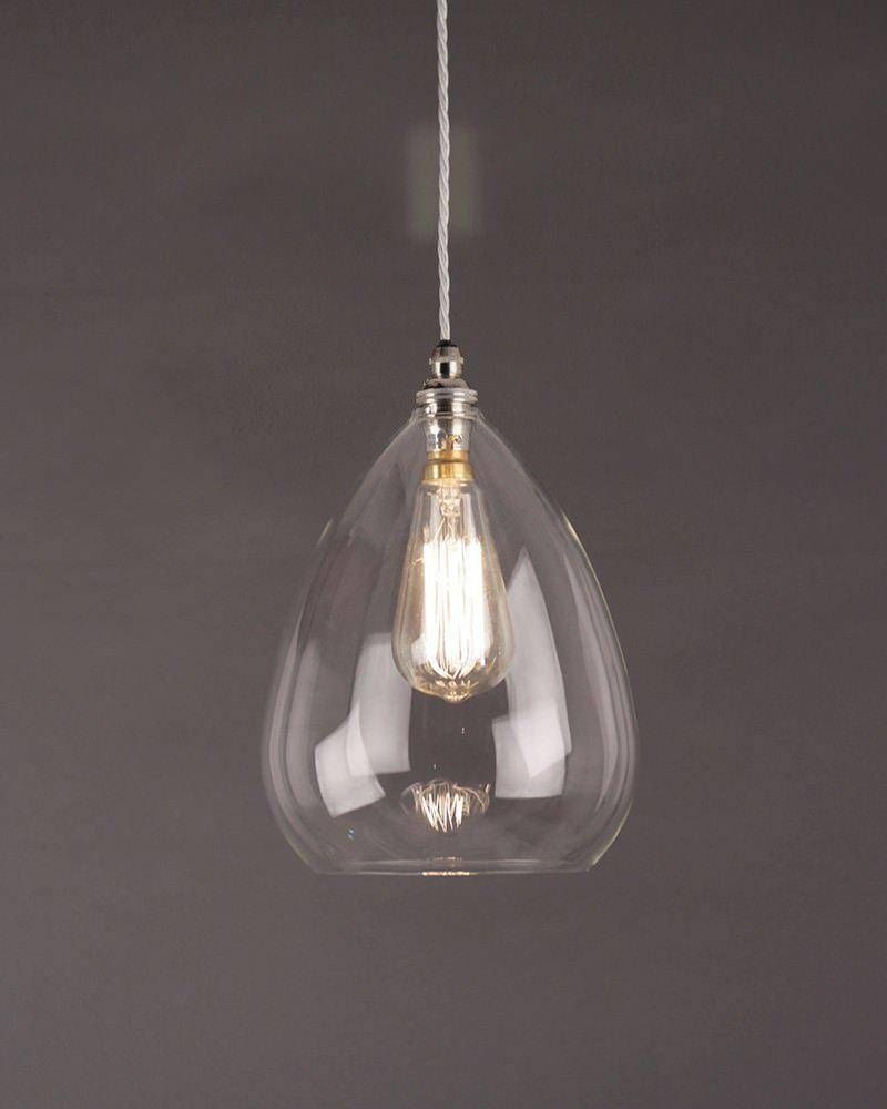 Best Clear Glass Pendant Light Kitchen Lighting Beauty Edison For Glass Pendant Lights With Edison Bulbs (View 14 of 15)