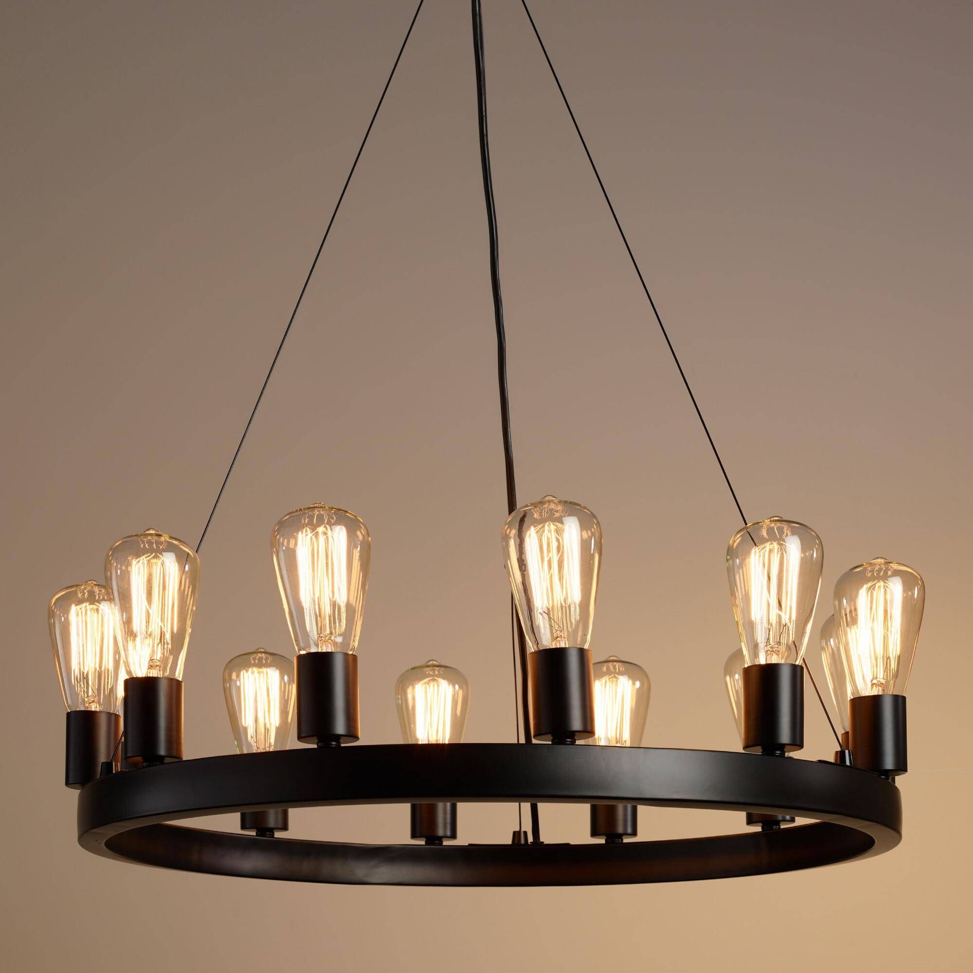 Chandeliers Design : Fabulous Amazing Round Light Edison Bulb Intended For Glass Pendant Lights With Edison Bulbs (Photo 12 of 15)