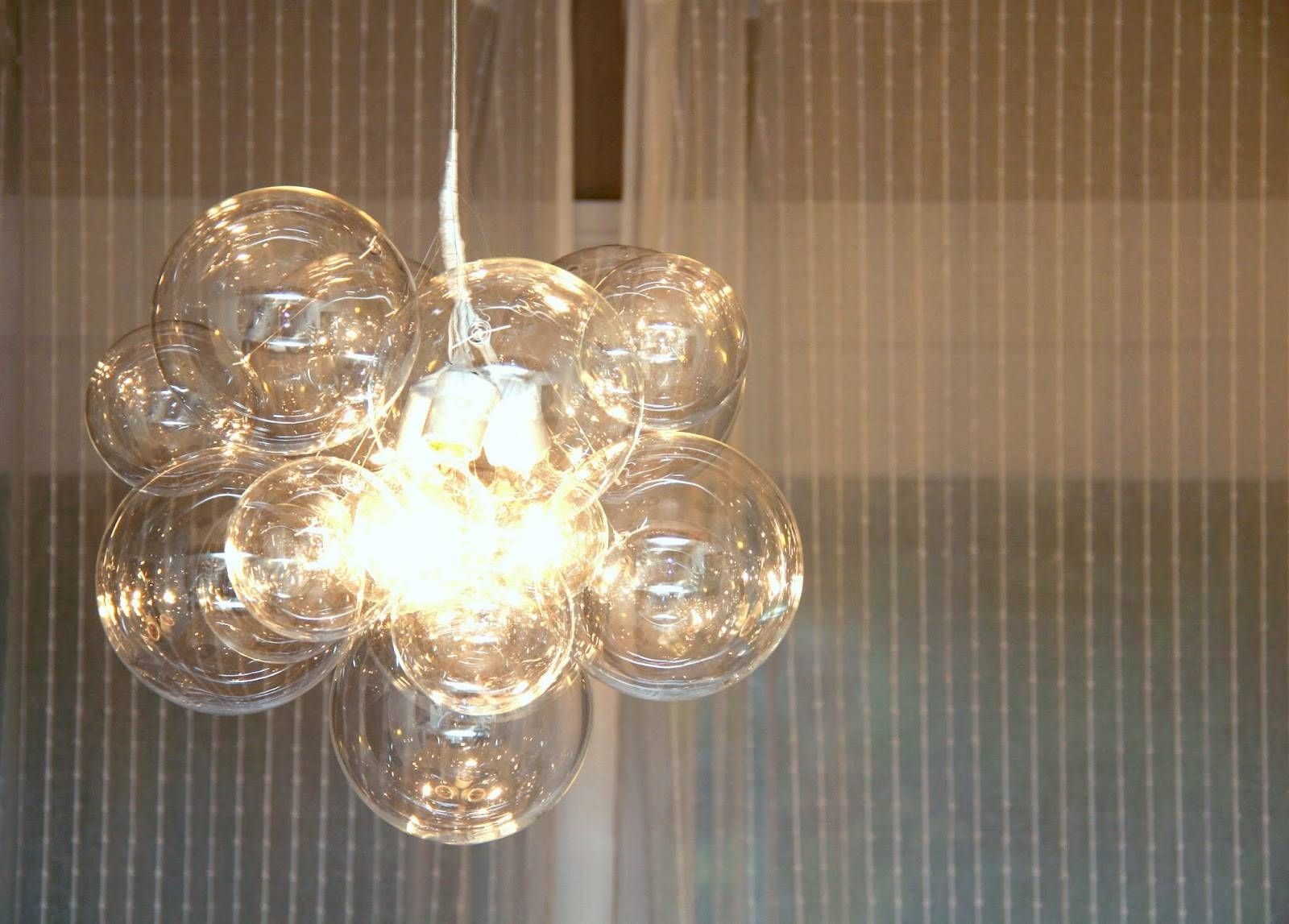 Chandeliers Design : Fabulous Img Glass Ball Chandelier Regarding Glass Bubble Pendant Lights (View 6 of 15)