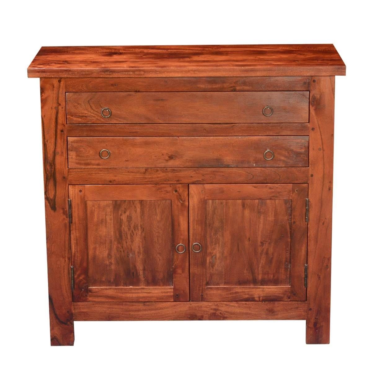 Classic Acacia Wood Buffet Sideboard Cabinet With Mission Sideboards (View 4 of 15)