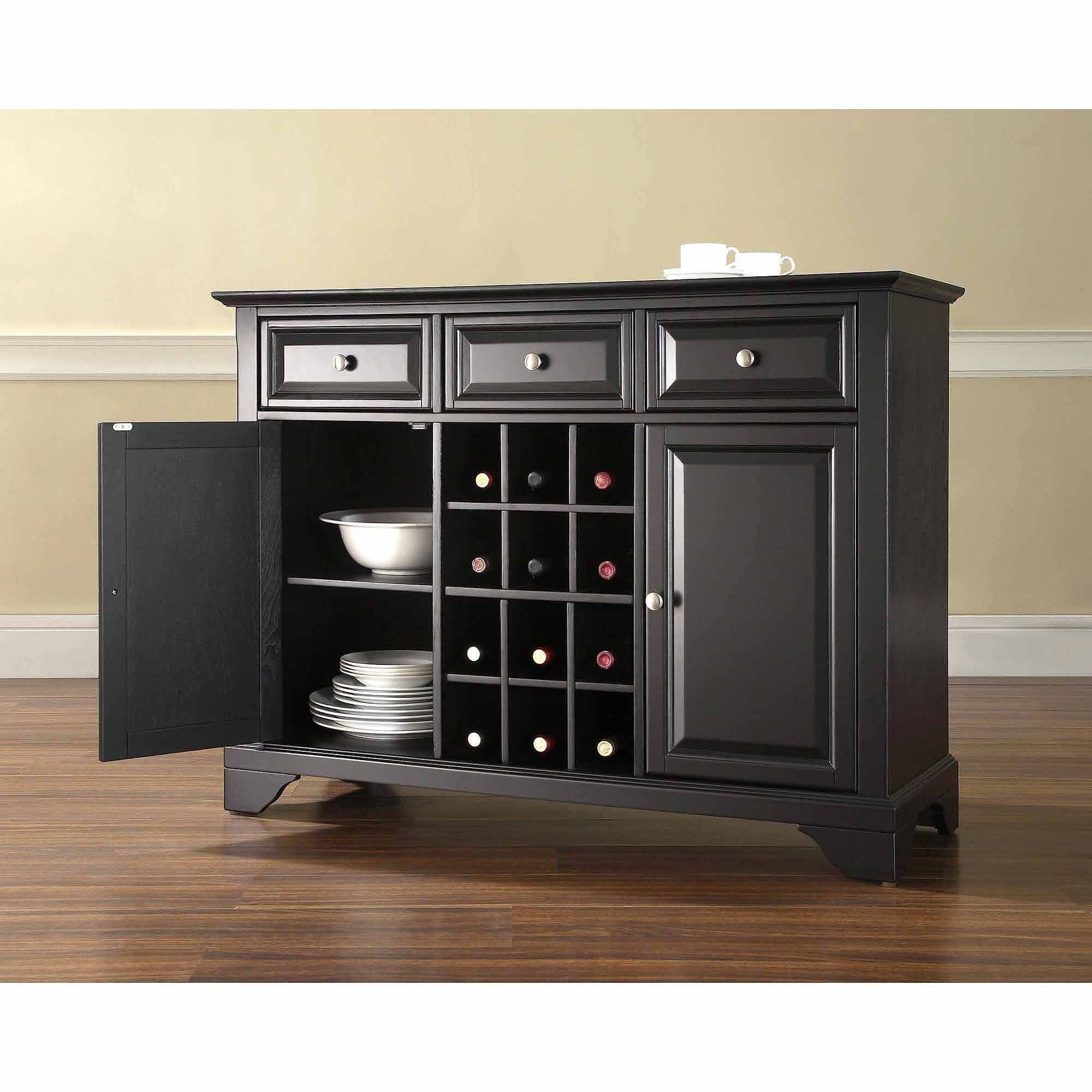 Crosley Furniture Lafayette Buffet Server And Sideboard Cabinet Regarding Sideboard Buffet Servers (View 12 of 15)