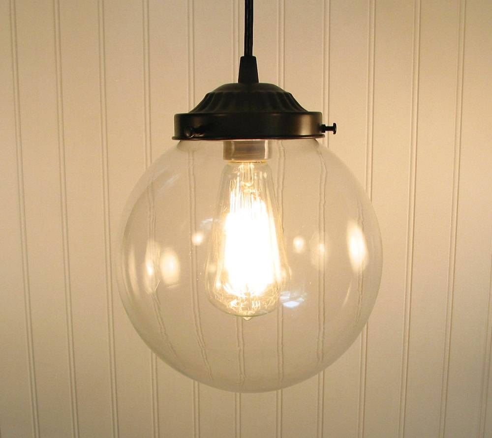 Decor Of Glass Globe Pendant Light With Home Decor Ideas Modern Intended For Clear Globe Pendant Lights (View 2 of 15)
