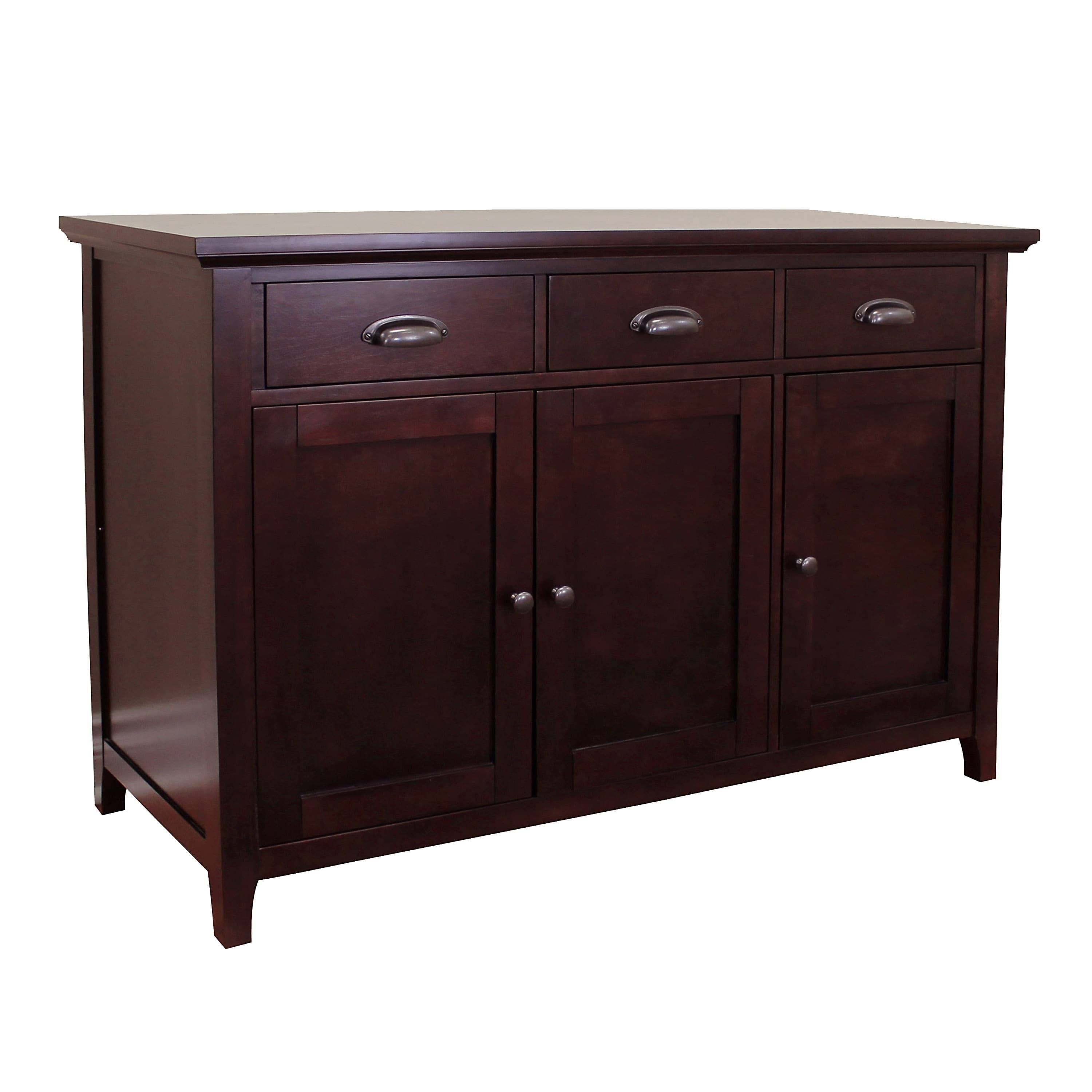 Donnieann Lindendale Espresso 47 Inch Sideboard / Buffet Table Inside Sideboard Buffet Furniture (Photo 11 of 15)