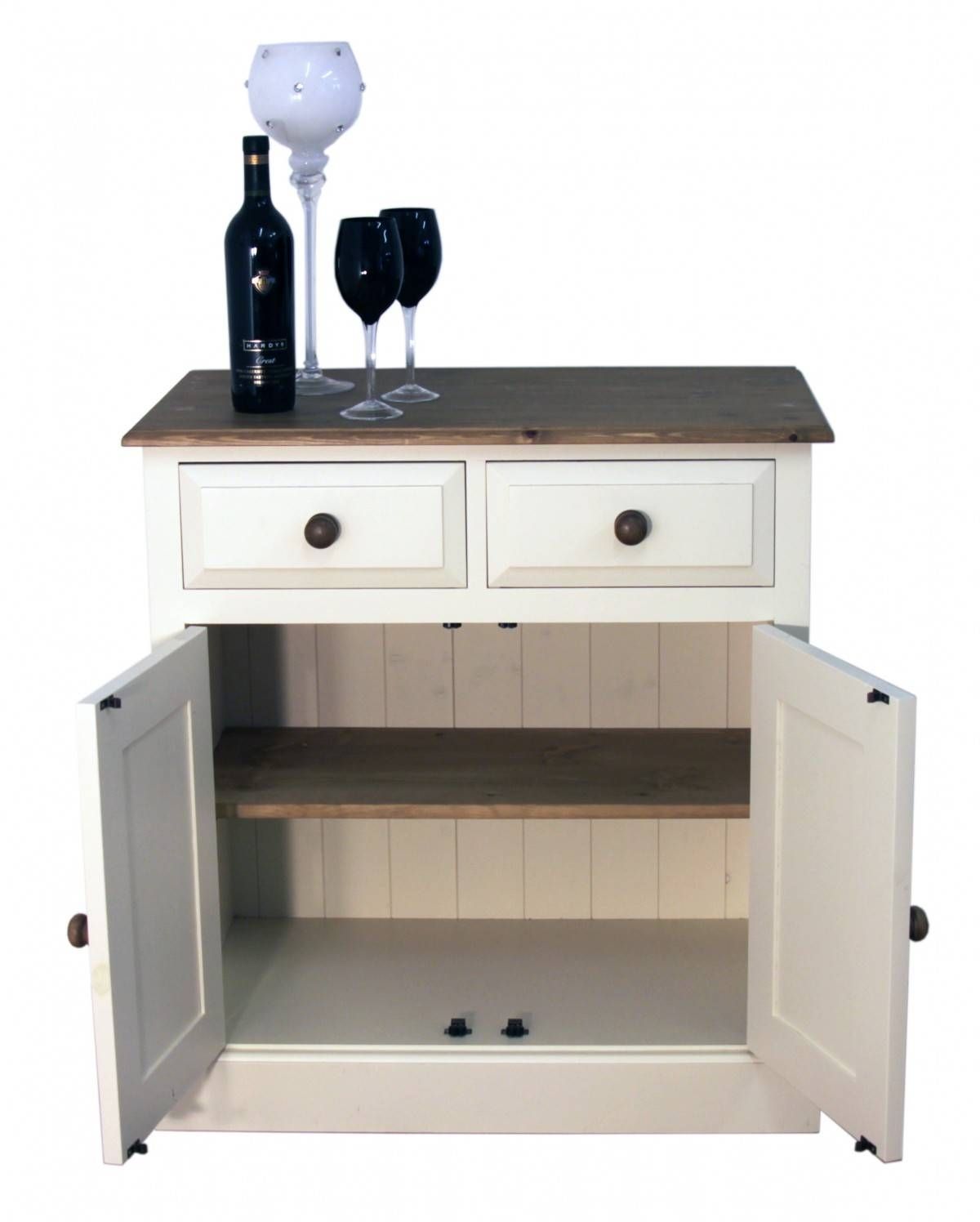 Doors And Drawers Shallow Depth Sideboard – Available In 2'6", 3 Throughout Shallow Sideboards (Photo 6 of 15)