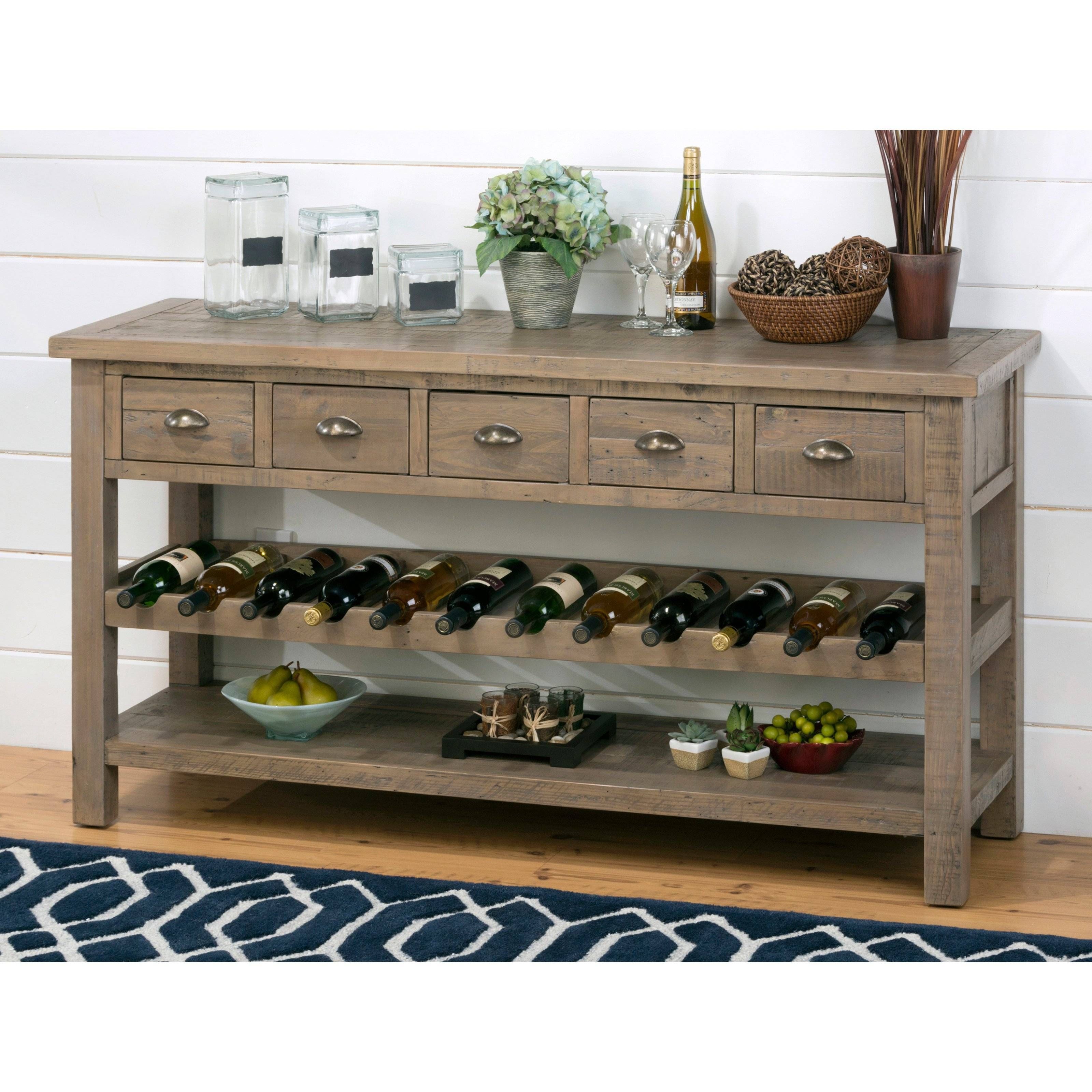 Elegant Sideboard With Wine Rack – Bjdgjy With Sideboards With Wine Rack (View 4 of 15)