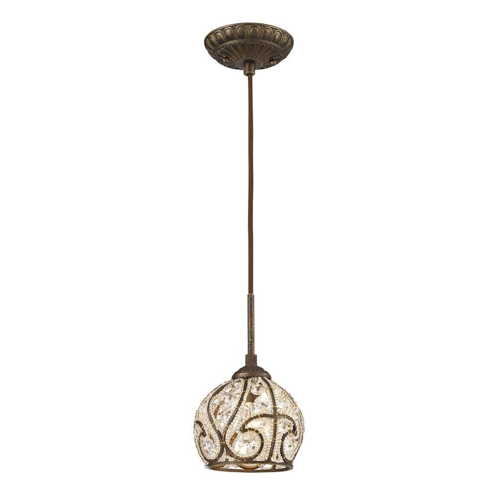 Elk 15976 1 Elizabethan Modern Dark Bronze Mini Hanging Pendant In Mini Pendant Lights (Photo 8 of 15)